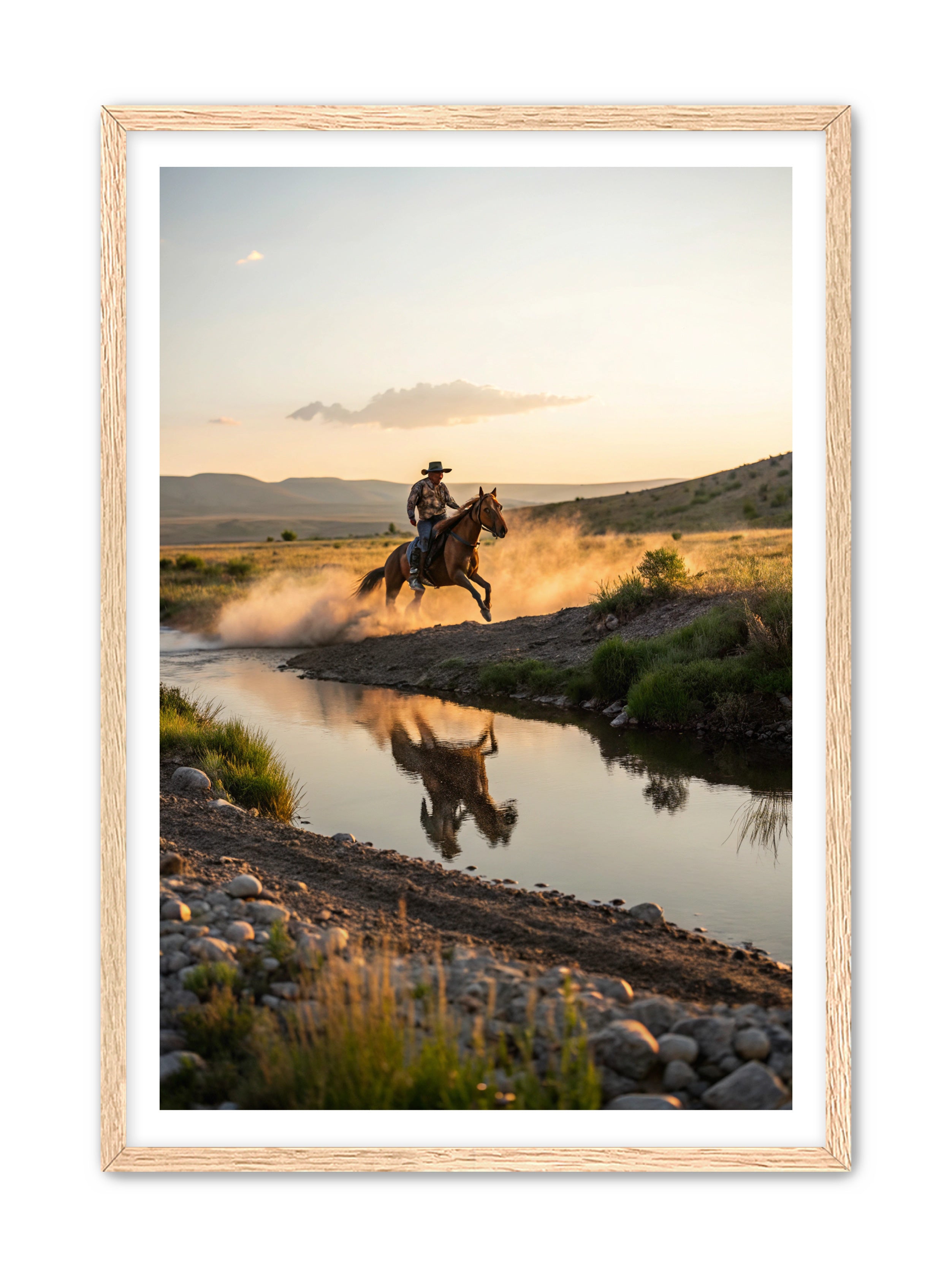 Apricus Prints Vaquero 'Father's Courage' Apricus Art Collection