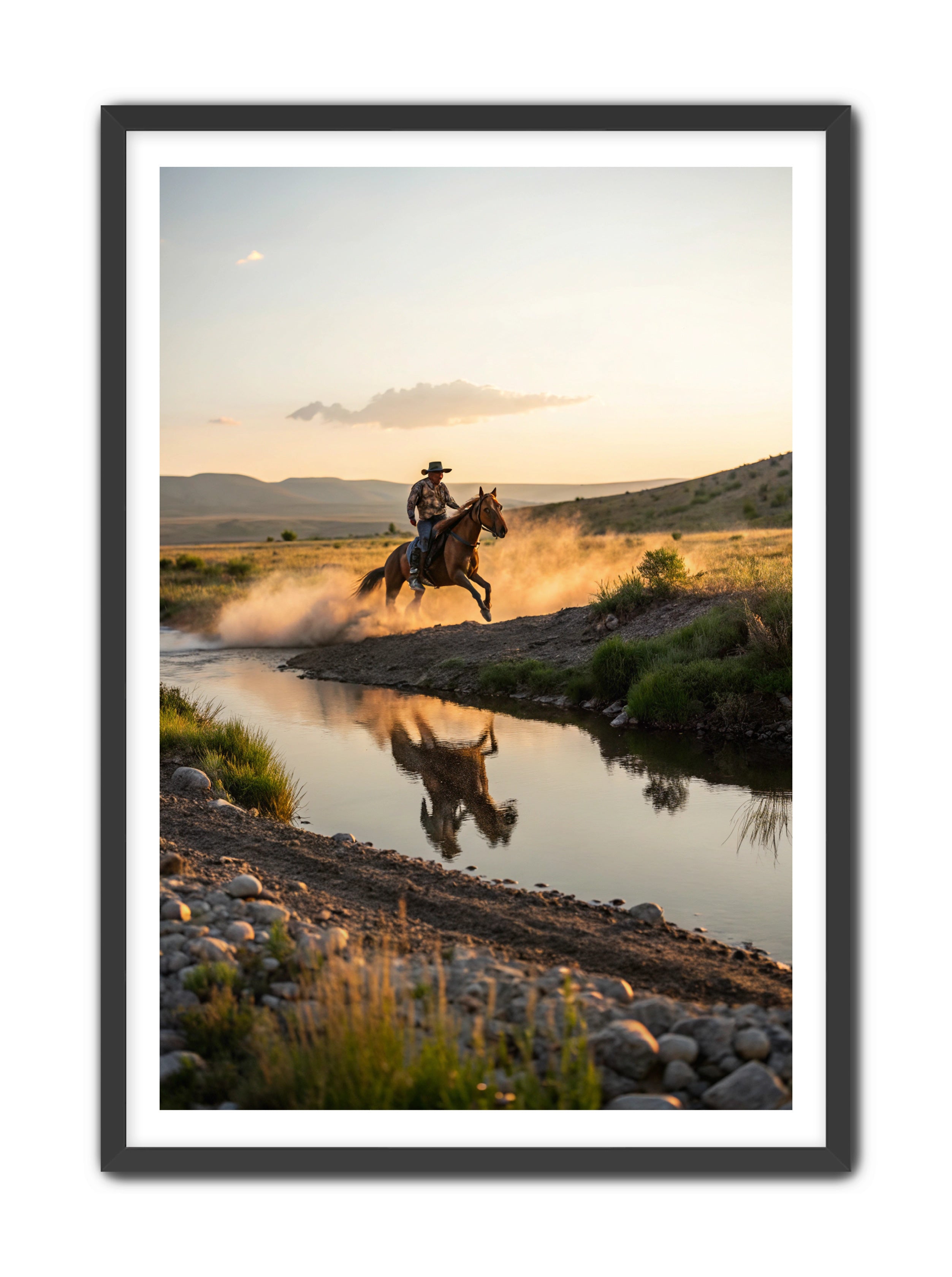 Apricus Prints Vaquero 'Father's Courage' Apricus Art Collection