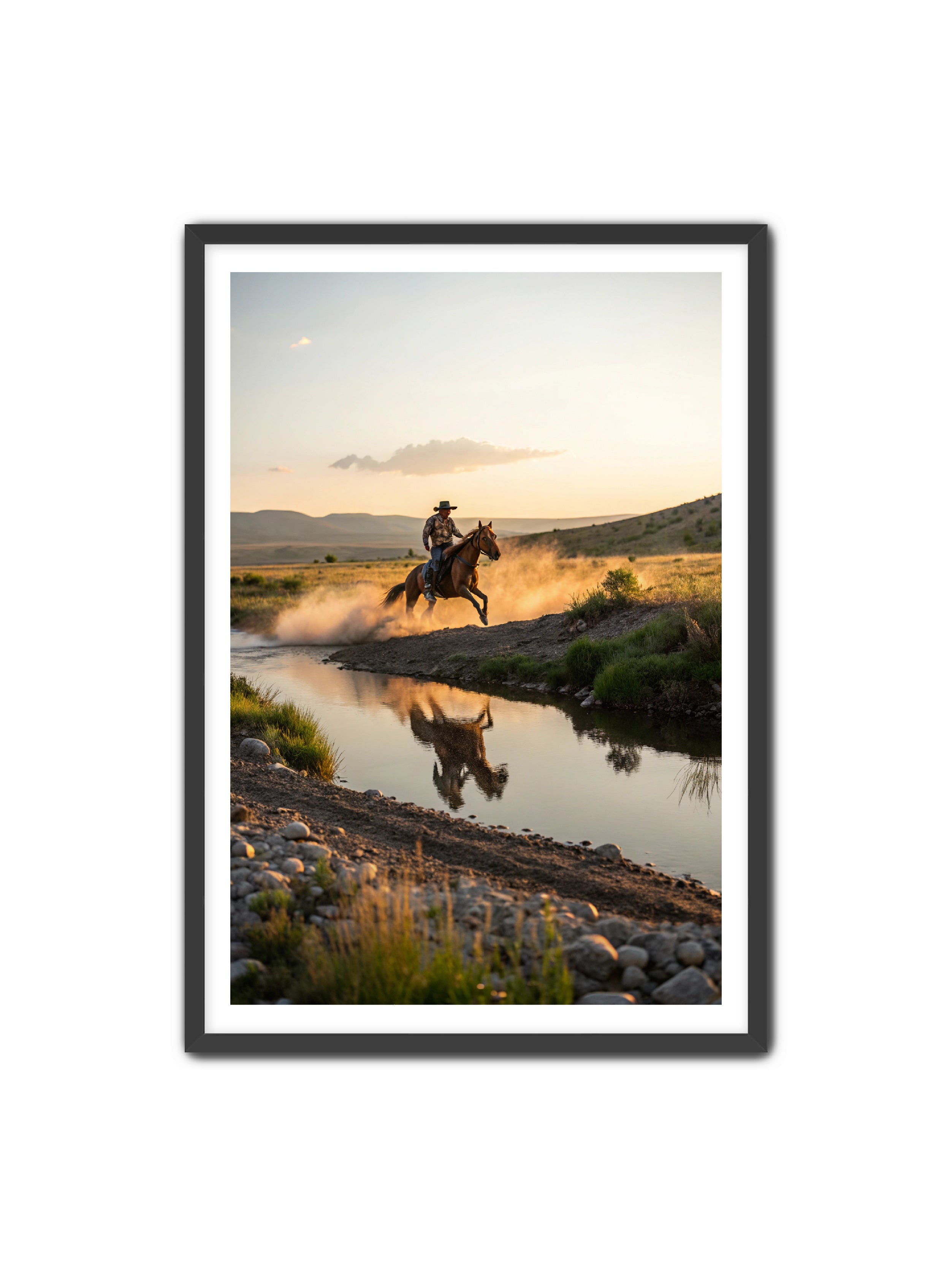 Apricus Prints Vaquero 'Father's Courage' Apricus Art Collection