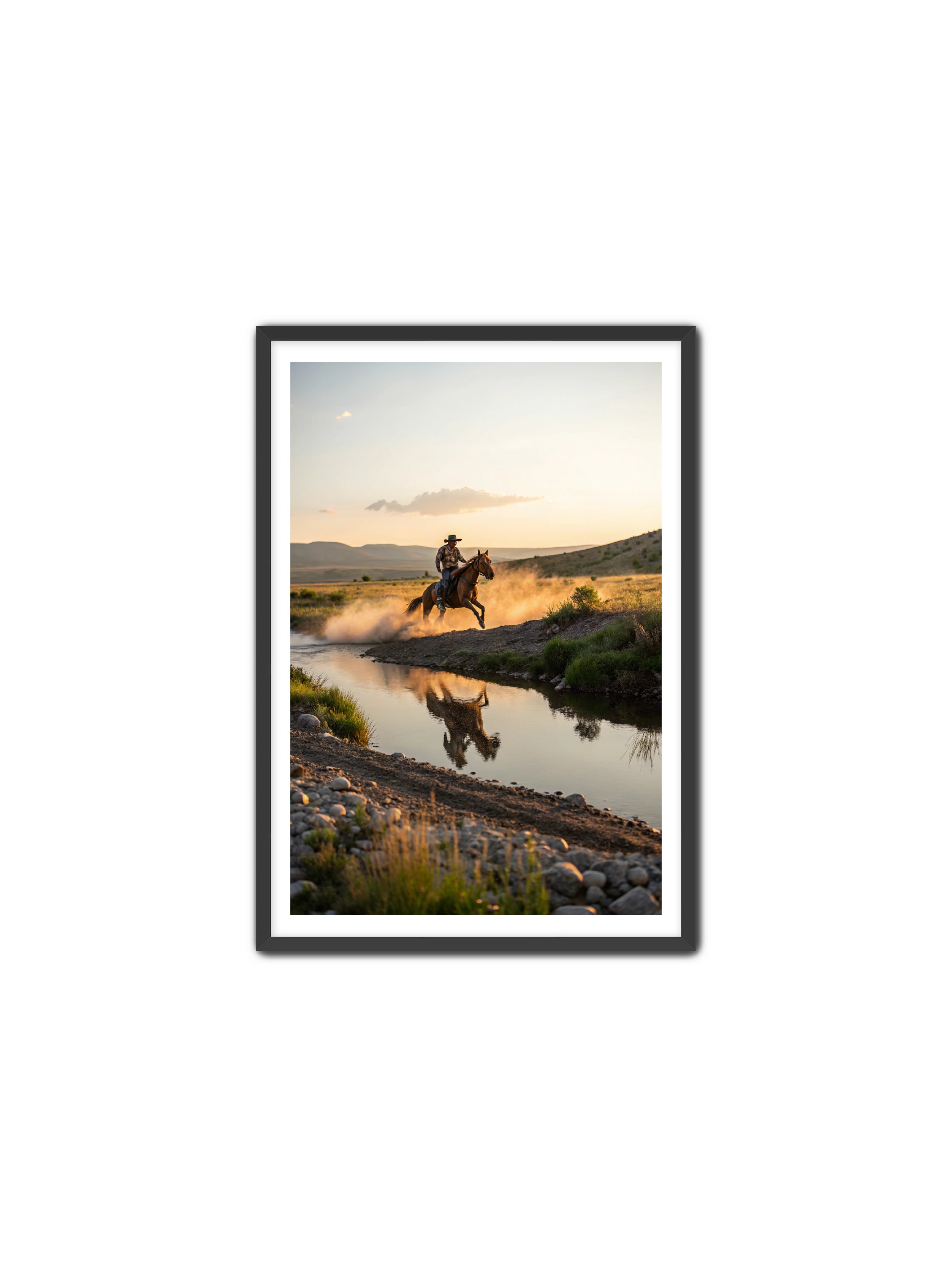 Apricus Prints Vaquero 'Father's Courage' Apricus Art Collection