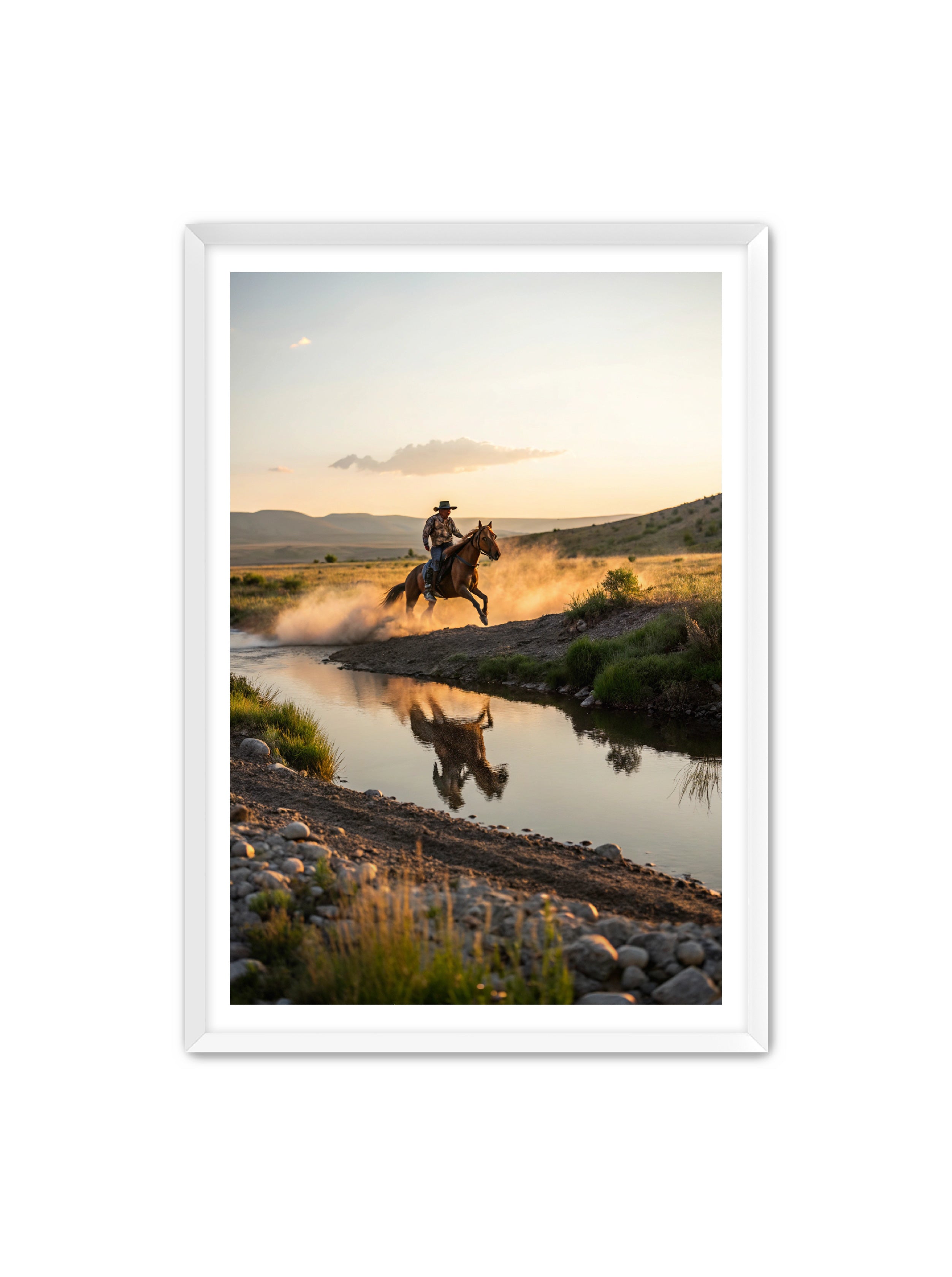 Apricus Prints Vaquero 'Father's Courage' Apricus Art Collection