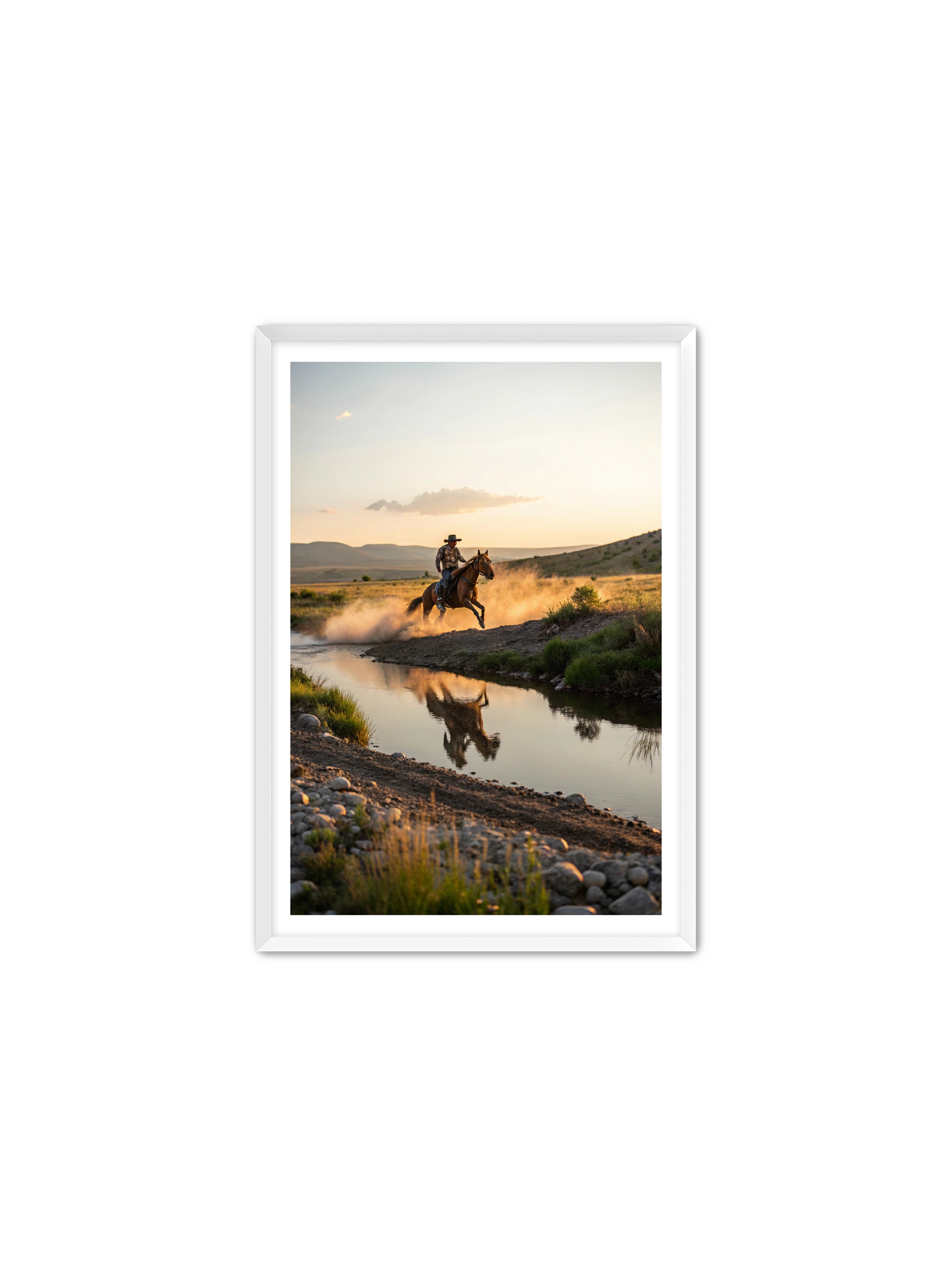 Apricus Prints Vaquero 'Father's Courage' Apricus Art Collection