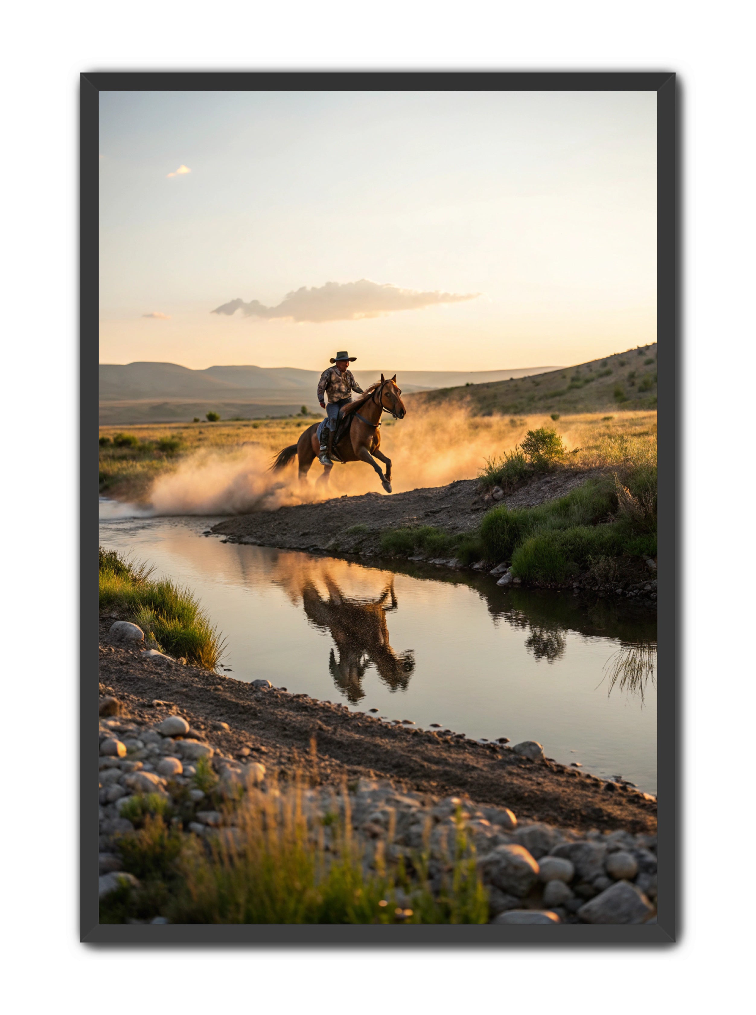 Apricus Prints Vaquero 'Father's Courage' Apricus Art Collection