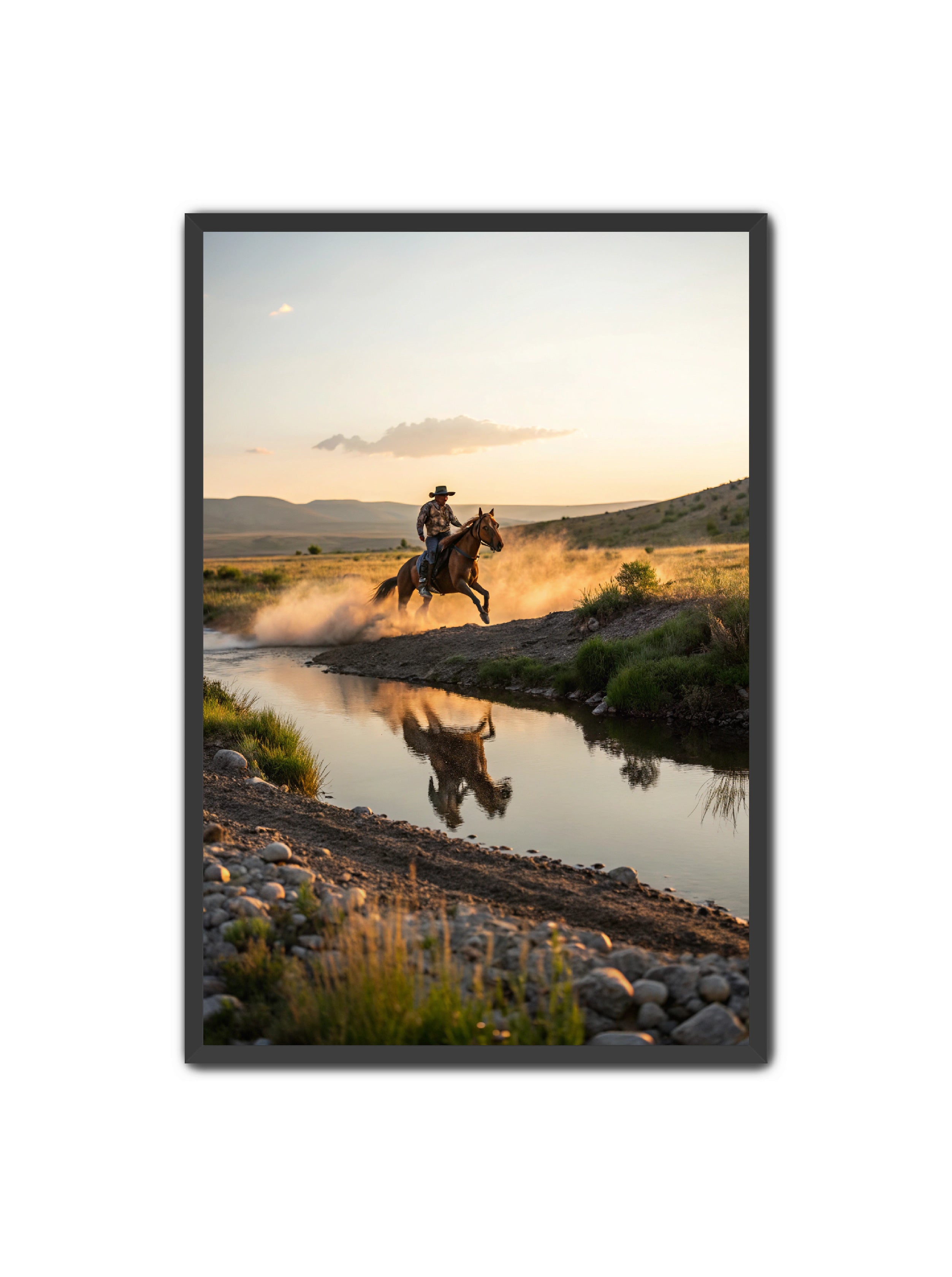 Apricus Prints Vaquero 'Father's Courage' Apricus Art Collection