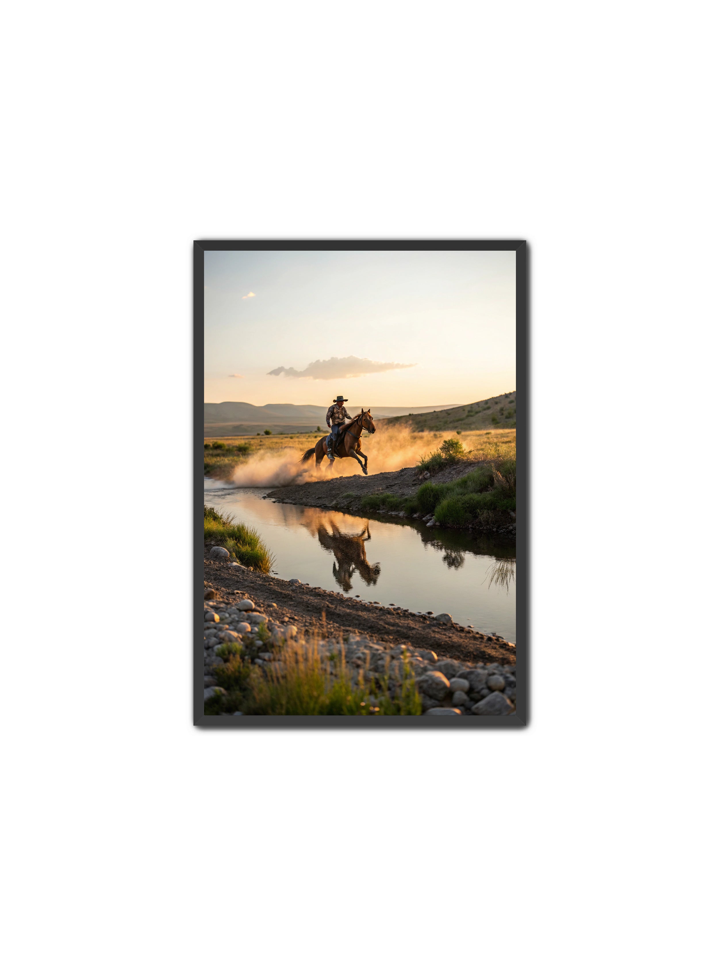 Apricus Prints Vaquero 'Father's Courage' Apricus Art Collection