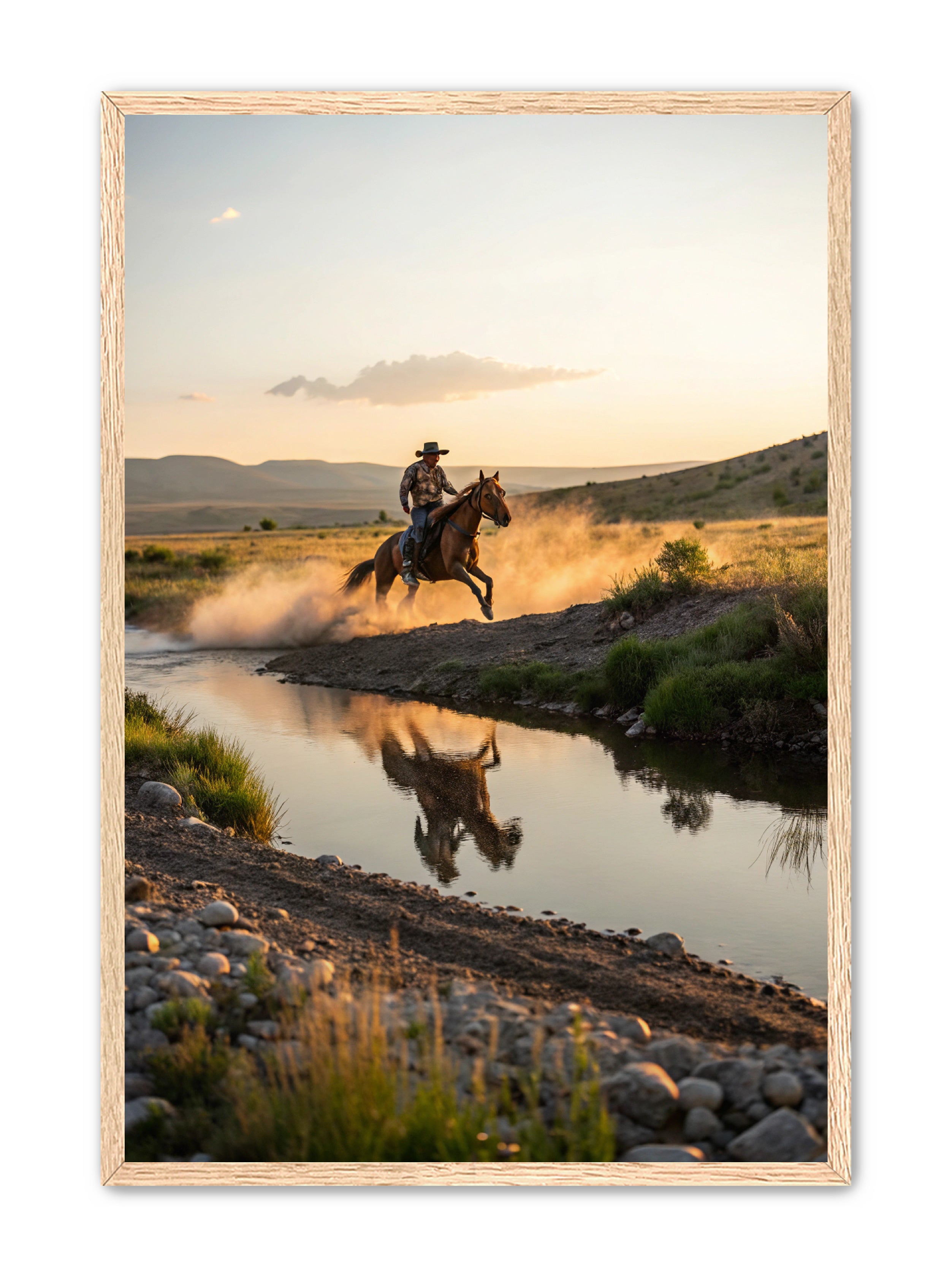 Apricus Prints Vaquero 'Father's Courage' Apricus Art Collection