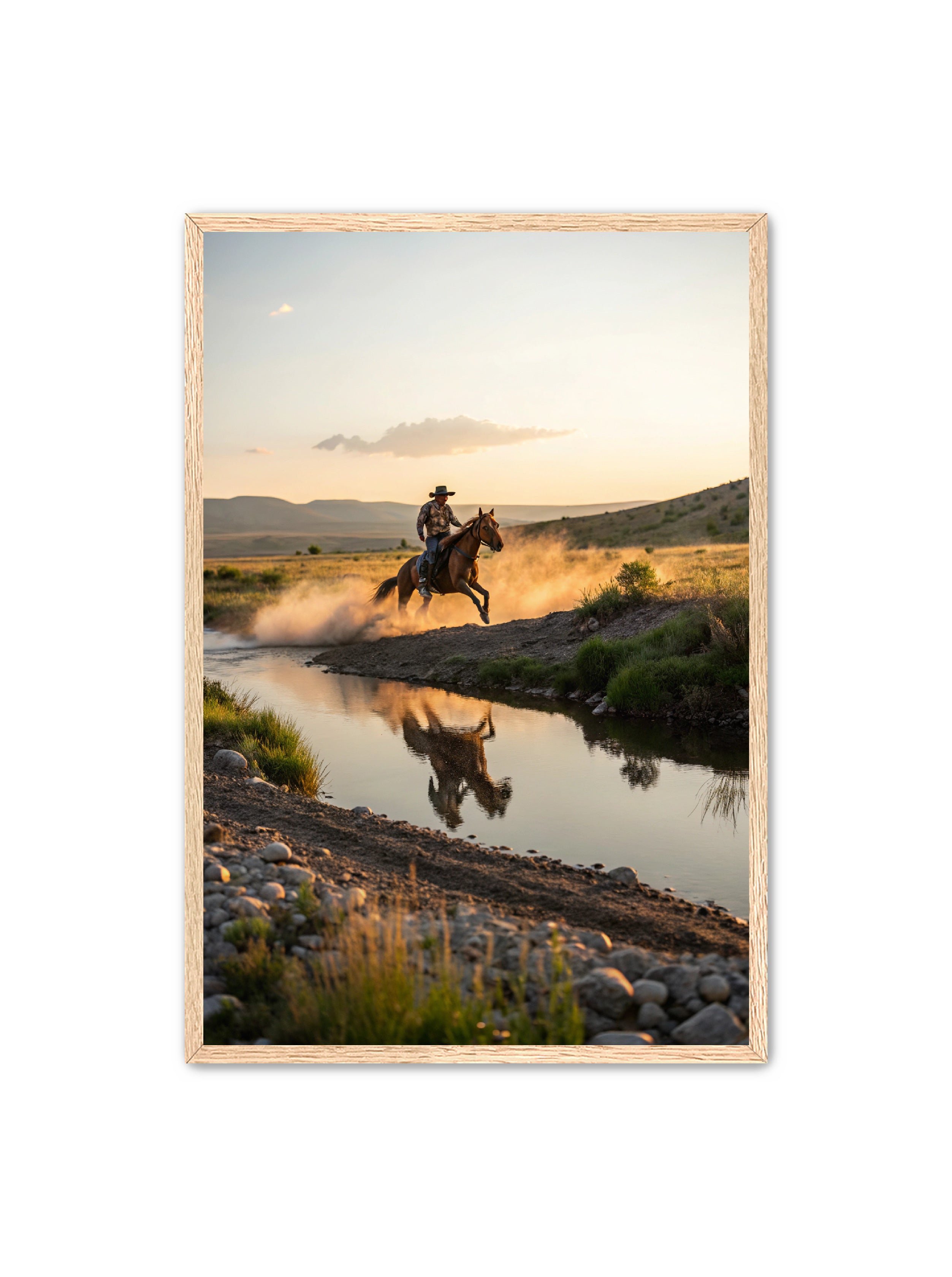 Apricus Prints Vaquero 'Father's Courage' Apricus Art Collection