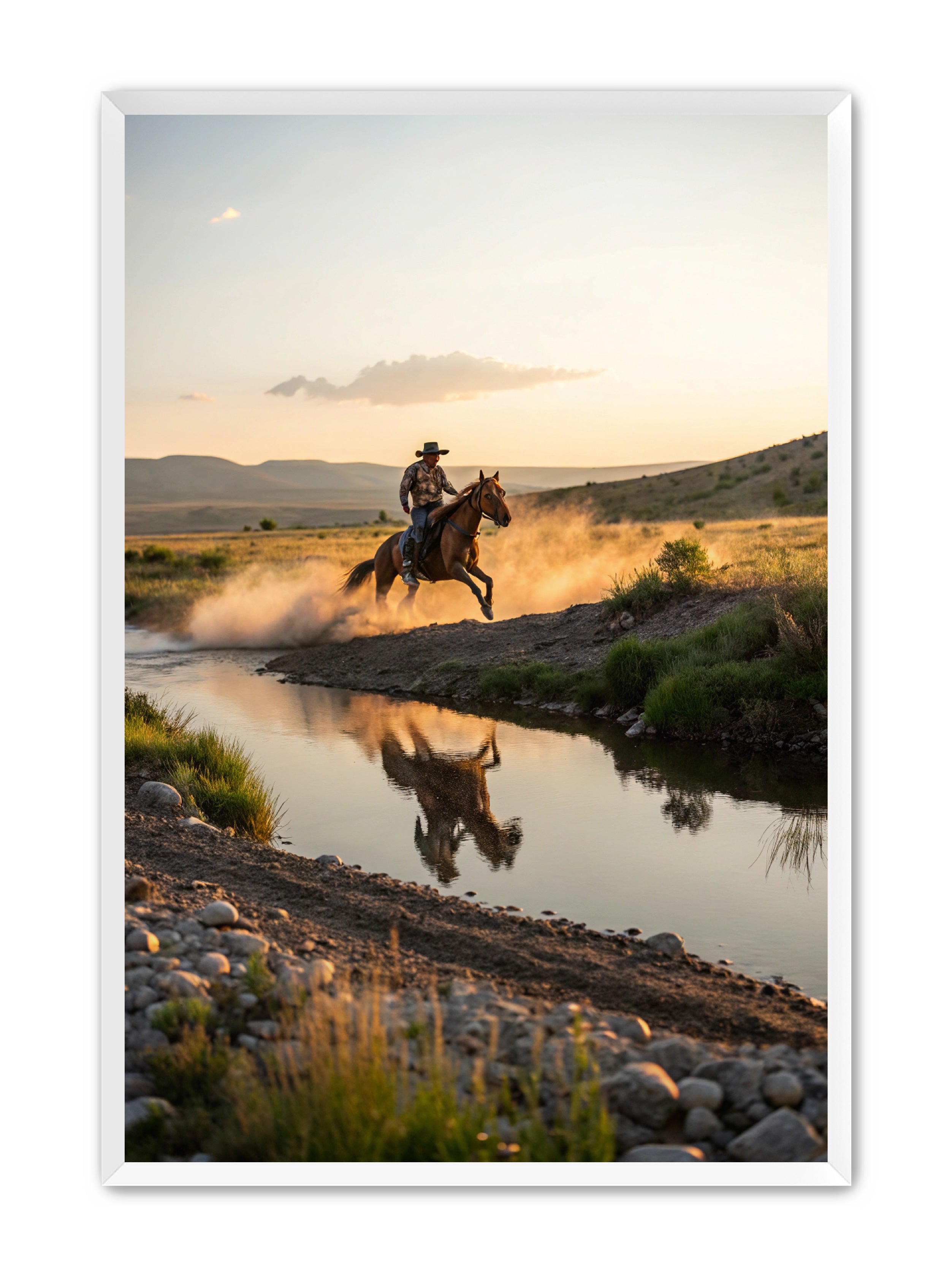 Apricus Prints Vaquero 'Father's Courage' Apricus Art Collection