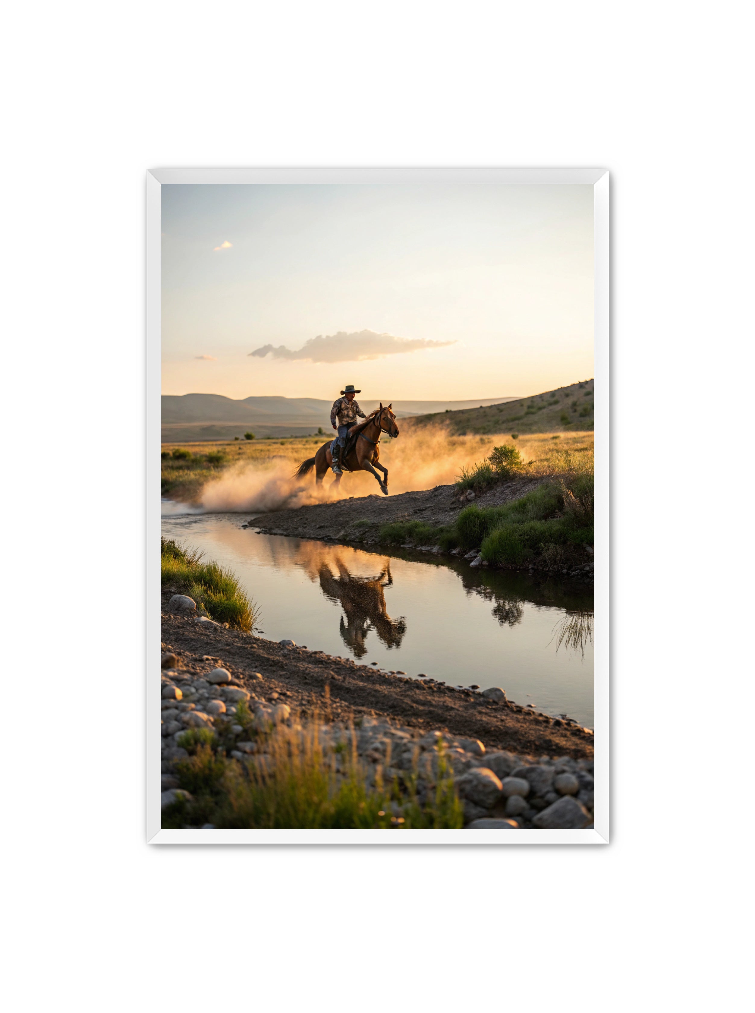 Apricus Prints Vaquero 'Father's Courage' Apricus Art Collection