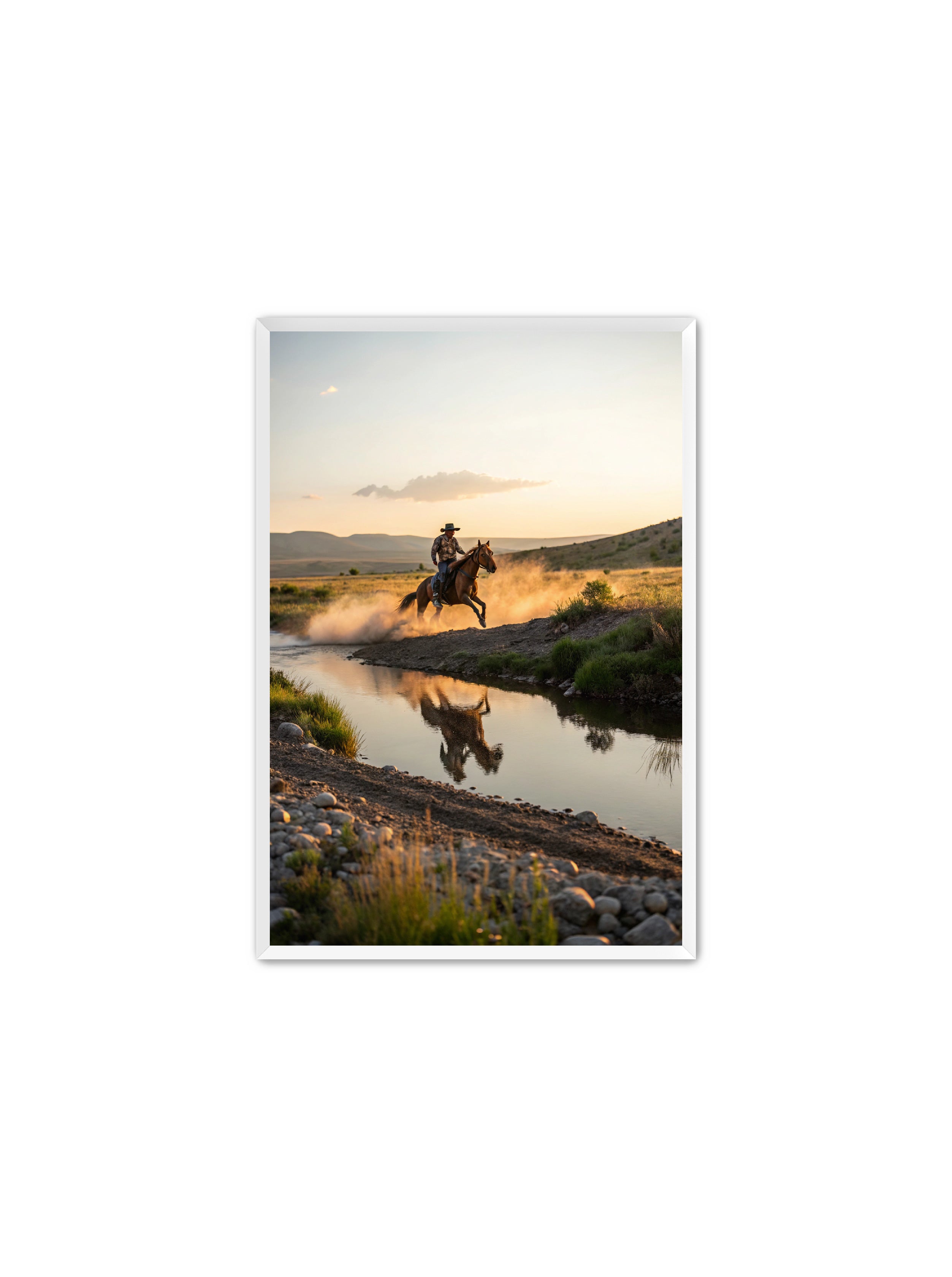 Apricus Prints Vaquero 'Father's Courage' Apricus Art Collection