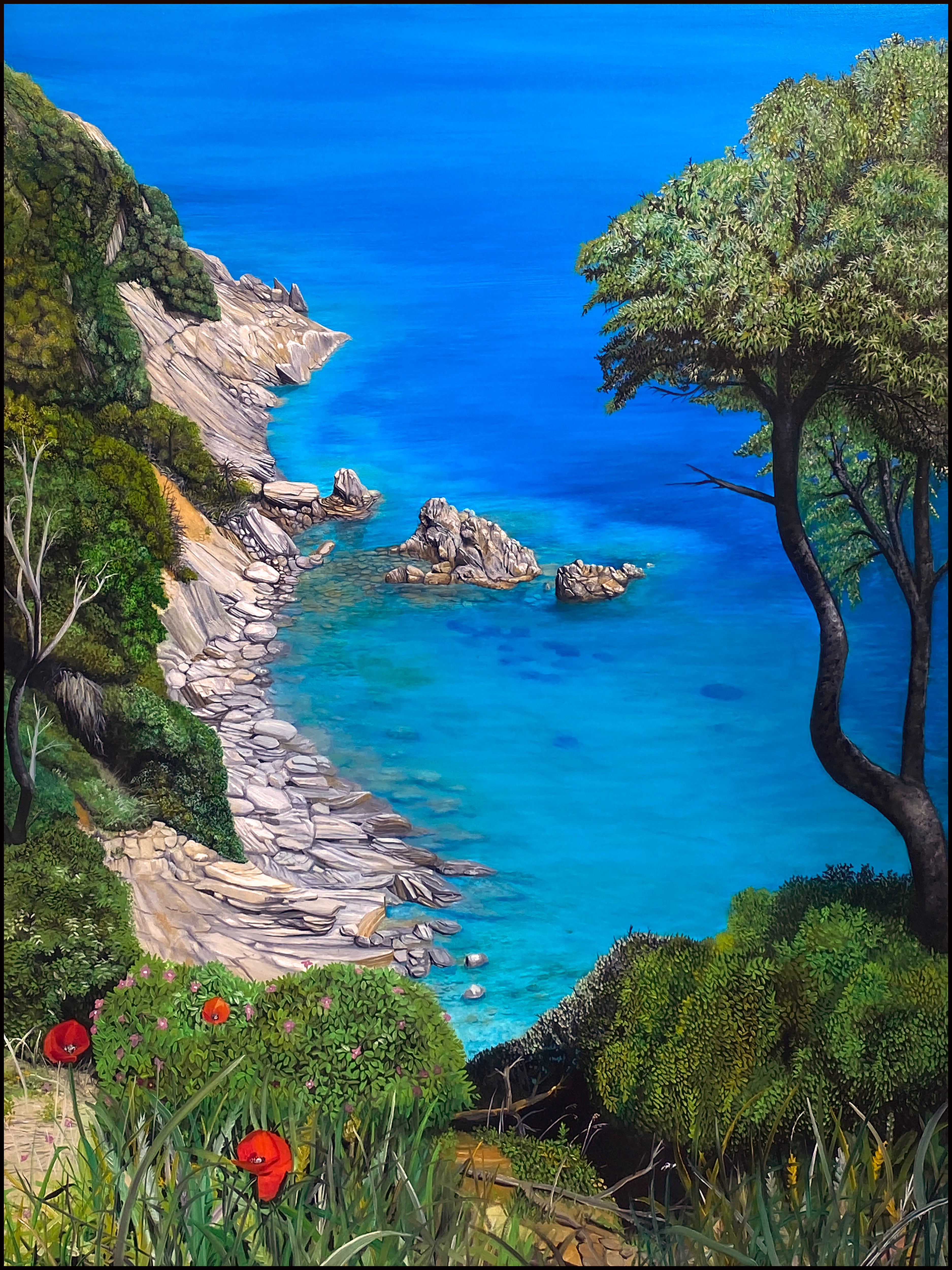 Landscape 'ELBA' - Oil on Canvas Matthew Holden Bates