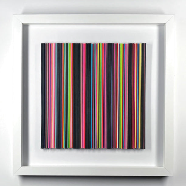 'FASHION STRIPES' - Hand-cut strips of card stock David Dunleavy