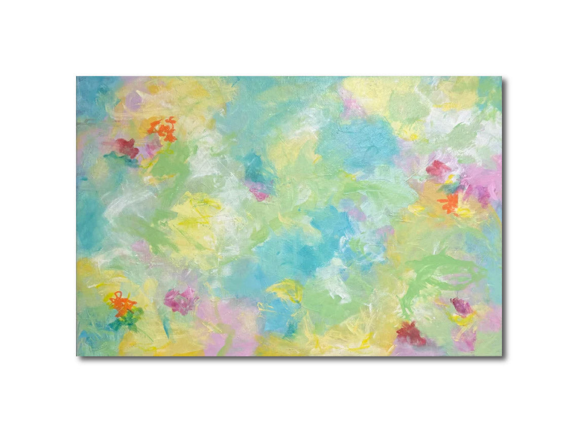 Acrylic 'FEELS LIKE SPRING' - Acrylic Multi-media on Gallery Wrapped canvas Ellen Kirwan