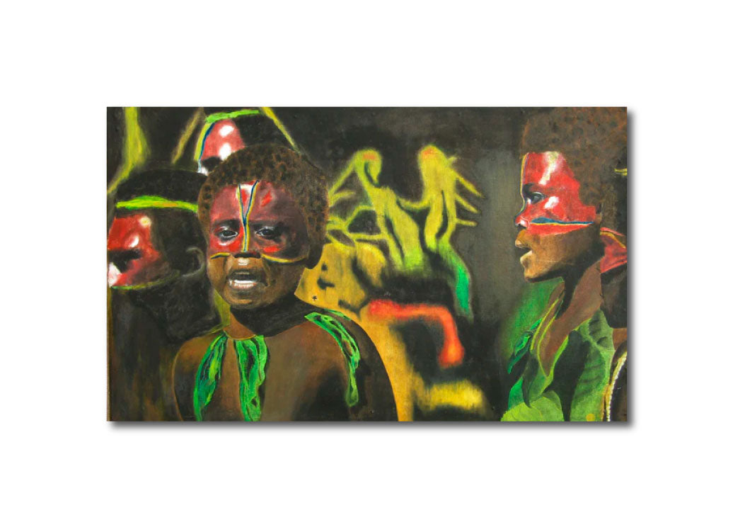 'FÊTE DU TOKA - VANUATU' - Oil on Canvas