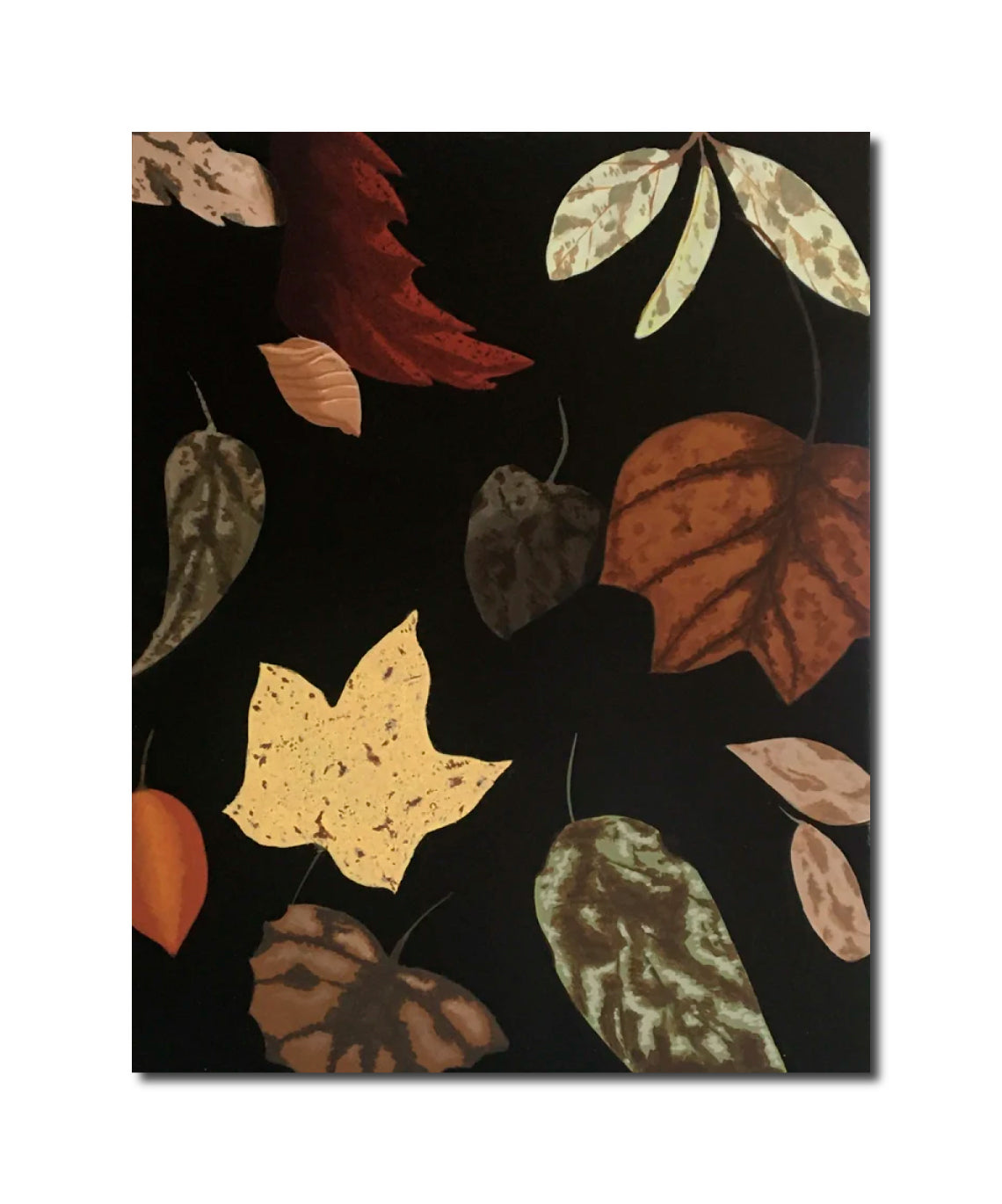 Acrylic Contemporary Design Painting Fall(ing) Leaves 2 Bradley Lusa