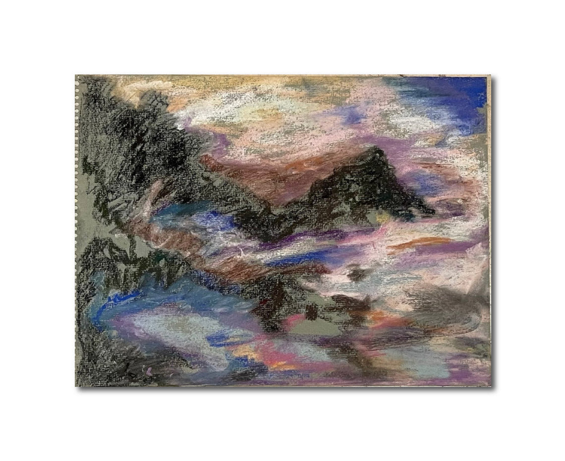 Contemporary Landscape 'HALEAKALA SERIES #5' - Pastel on Paper Diana Kurz