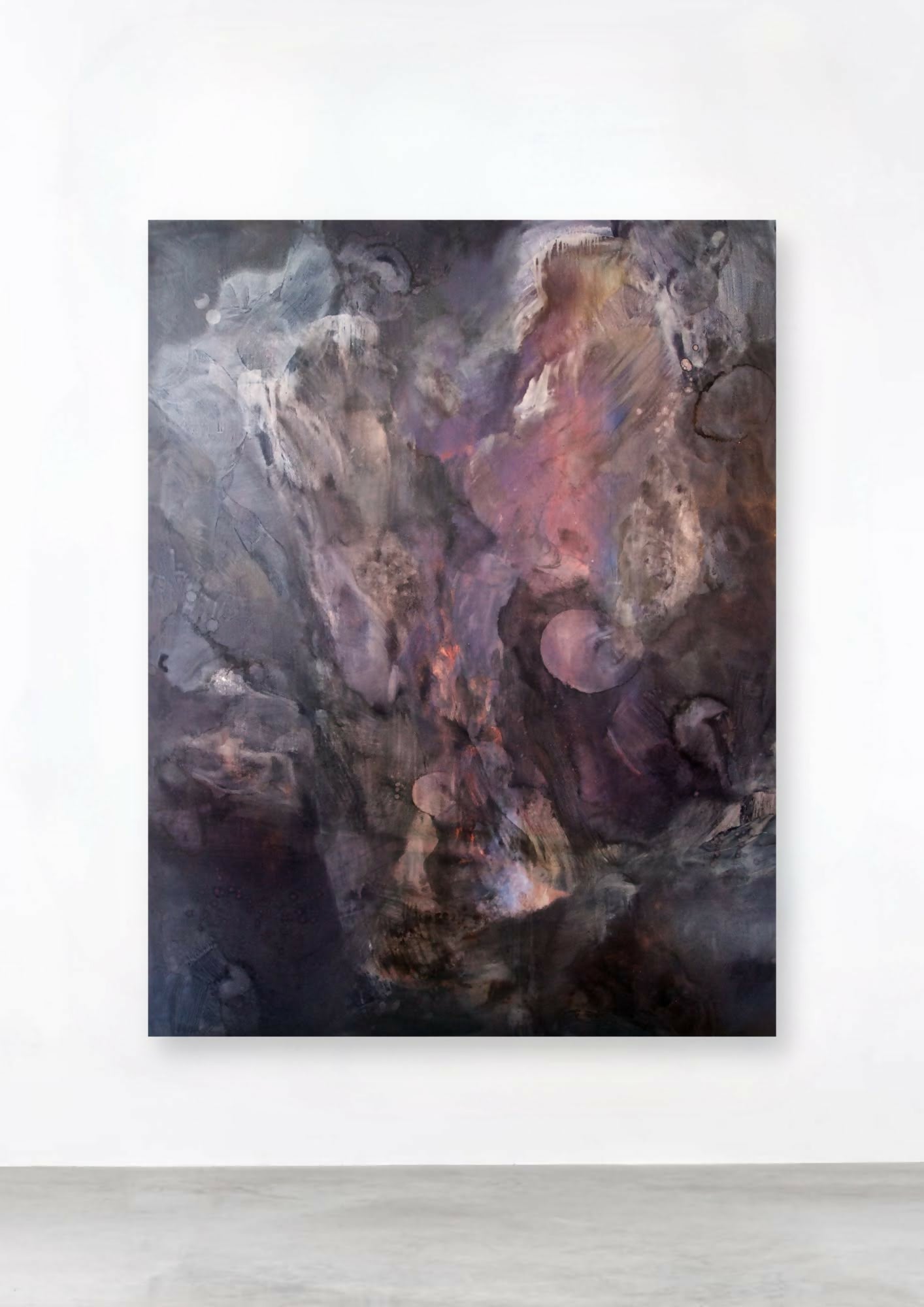 Abstract Art Contemporary Mixed Media Oil Painting RL/P-19-107 ROBERT LANZ