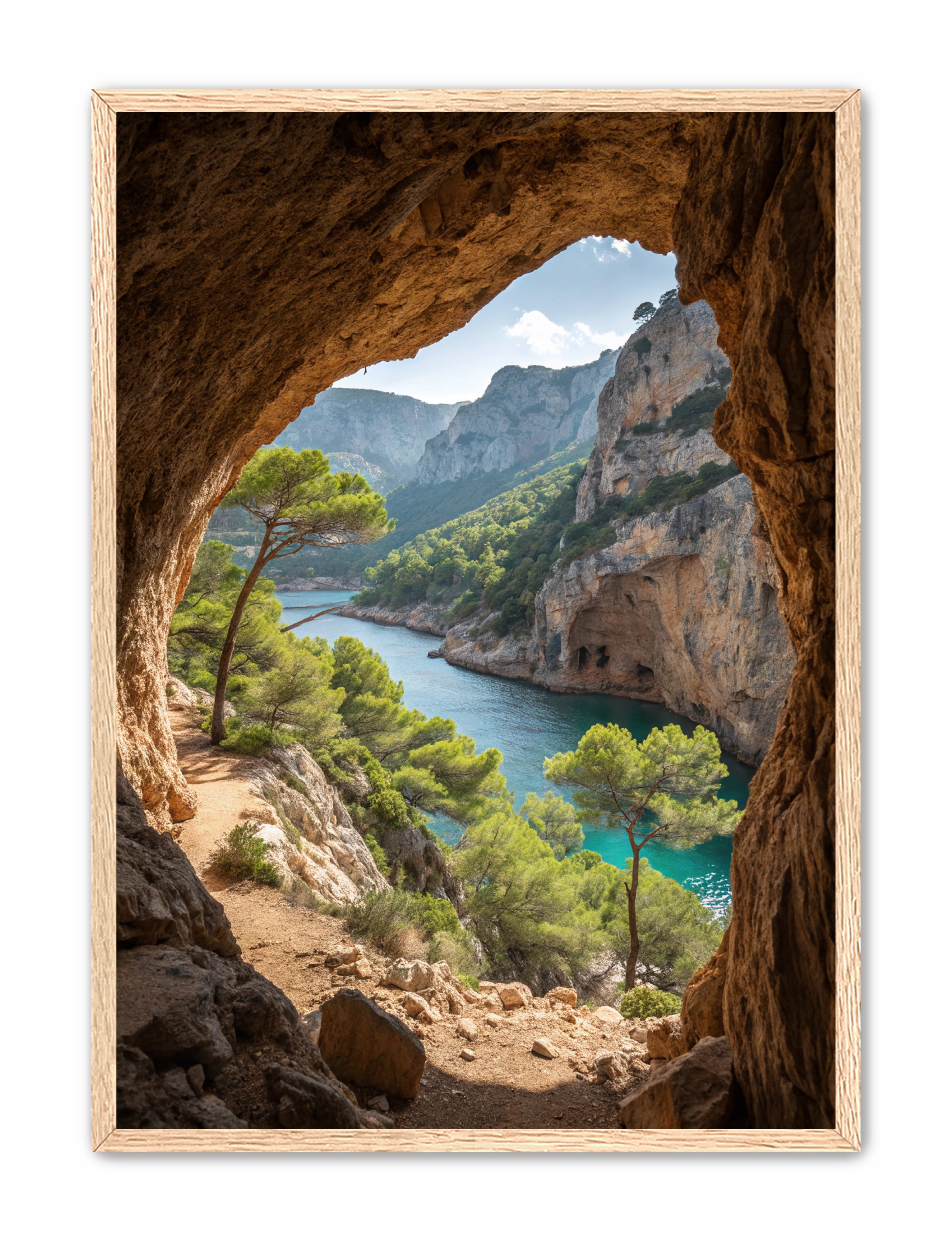 Apricus Prints Beaches 'Hidden Bay' Apricus Art Collection