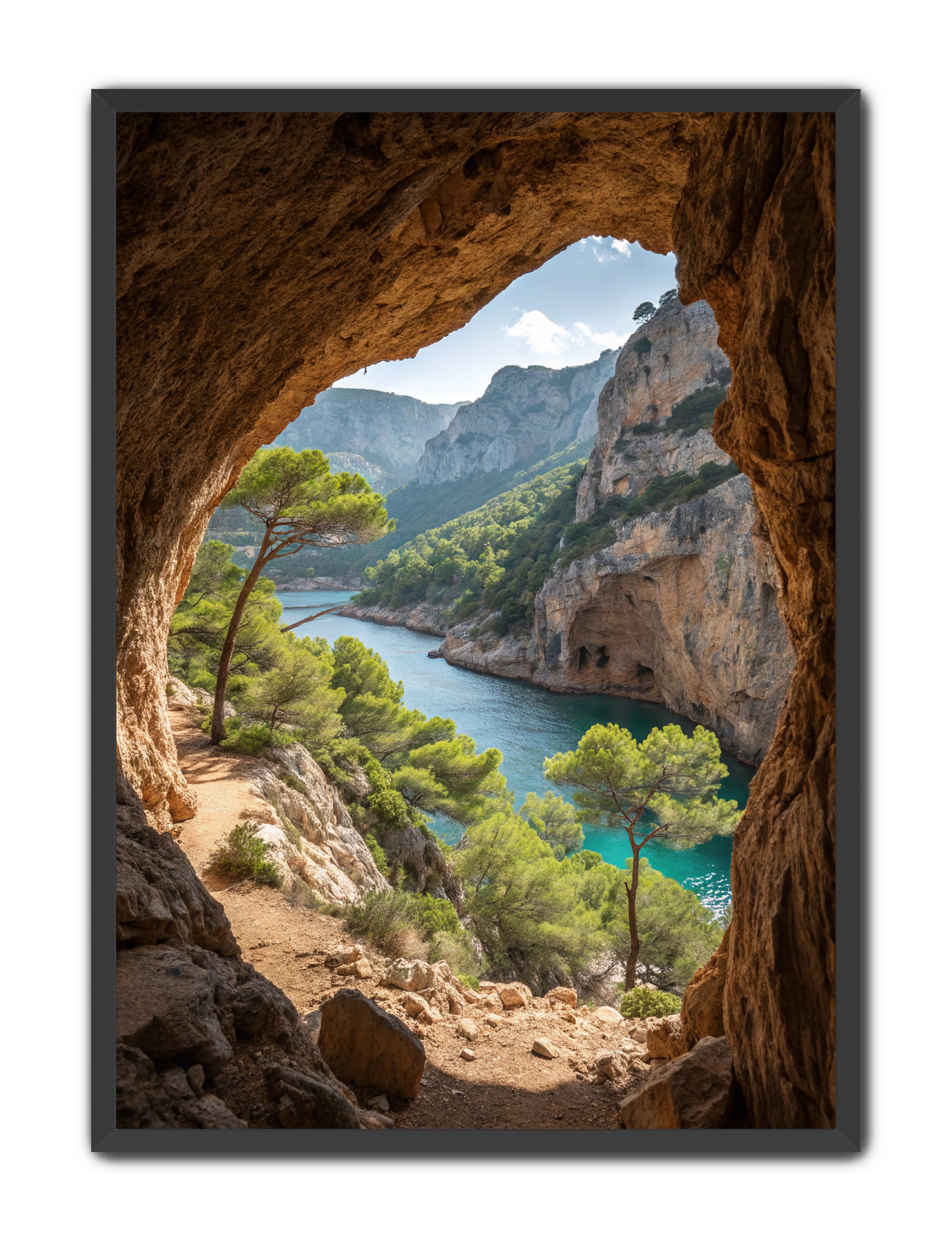 Apricus Prints Beaches 'Hidden Bay' Apricus Art Collection