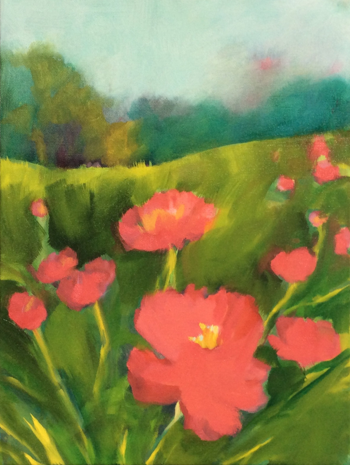 Oil Painting 'PEONIES' - Oil on Canvas Apricus Art Collection