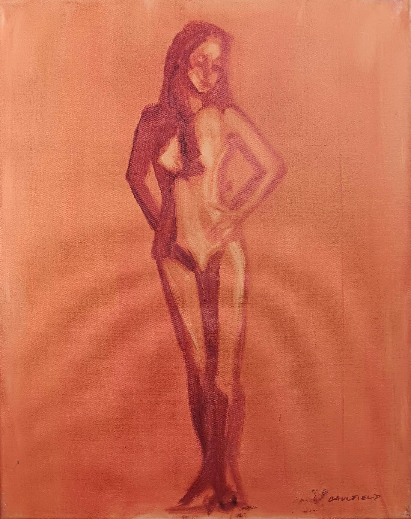 Art Figurative Oil Painting Standing Fem Heather Caulfield