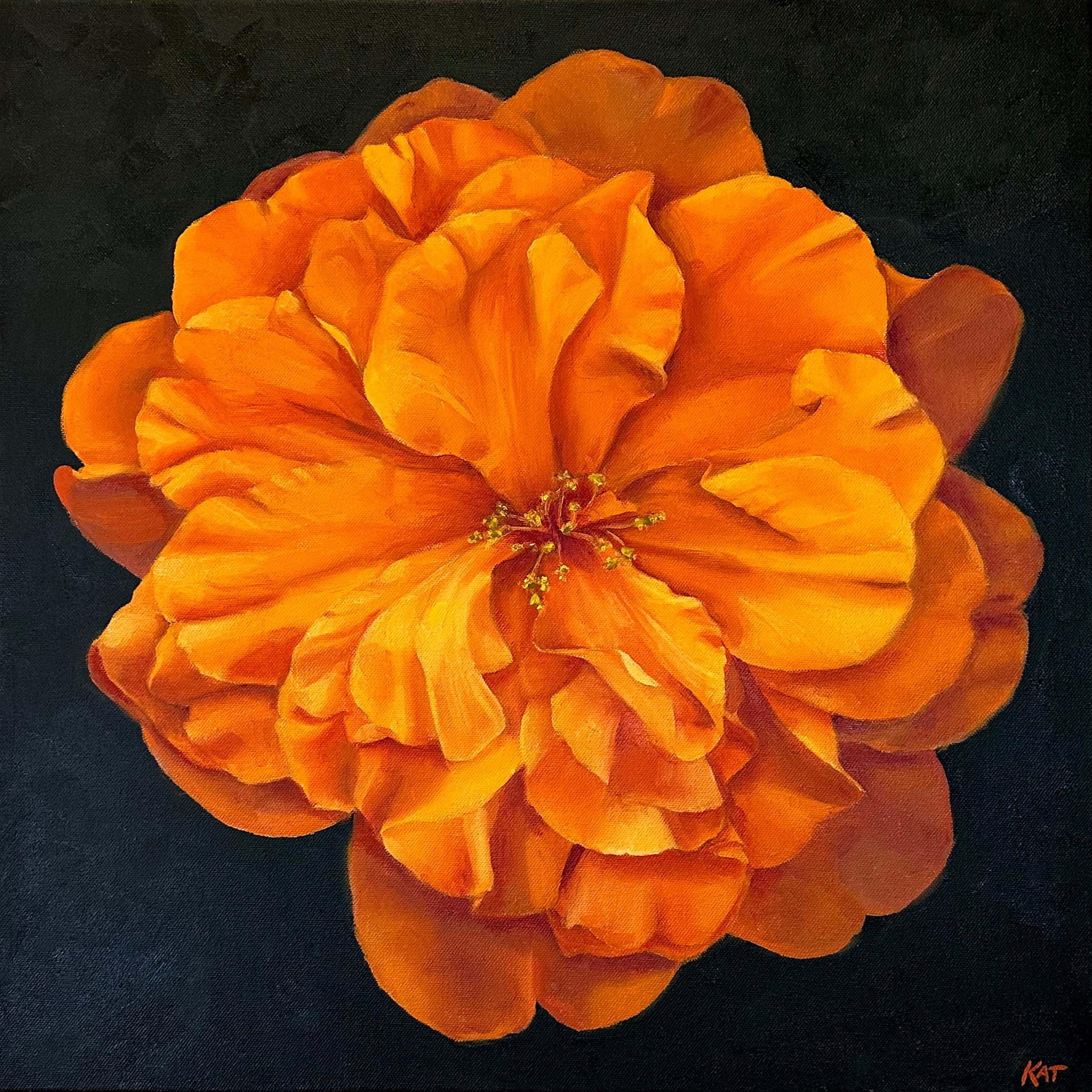 Floral 'Ida's Rose' - Oil Kat Bergman