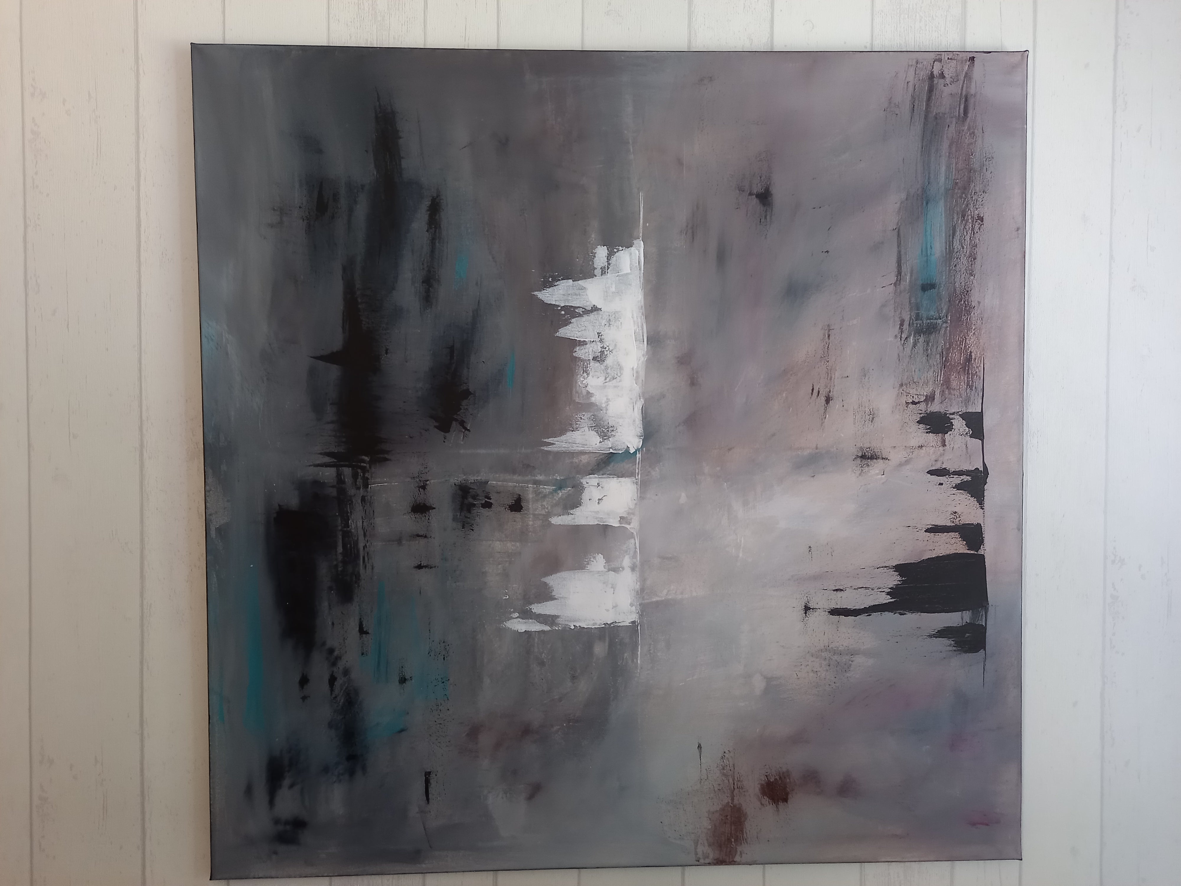 Abstract 'INDUSTRIAL' - Abstract Acrylic Painting on Canvas Nina Akerlund