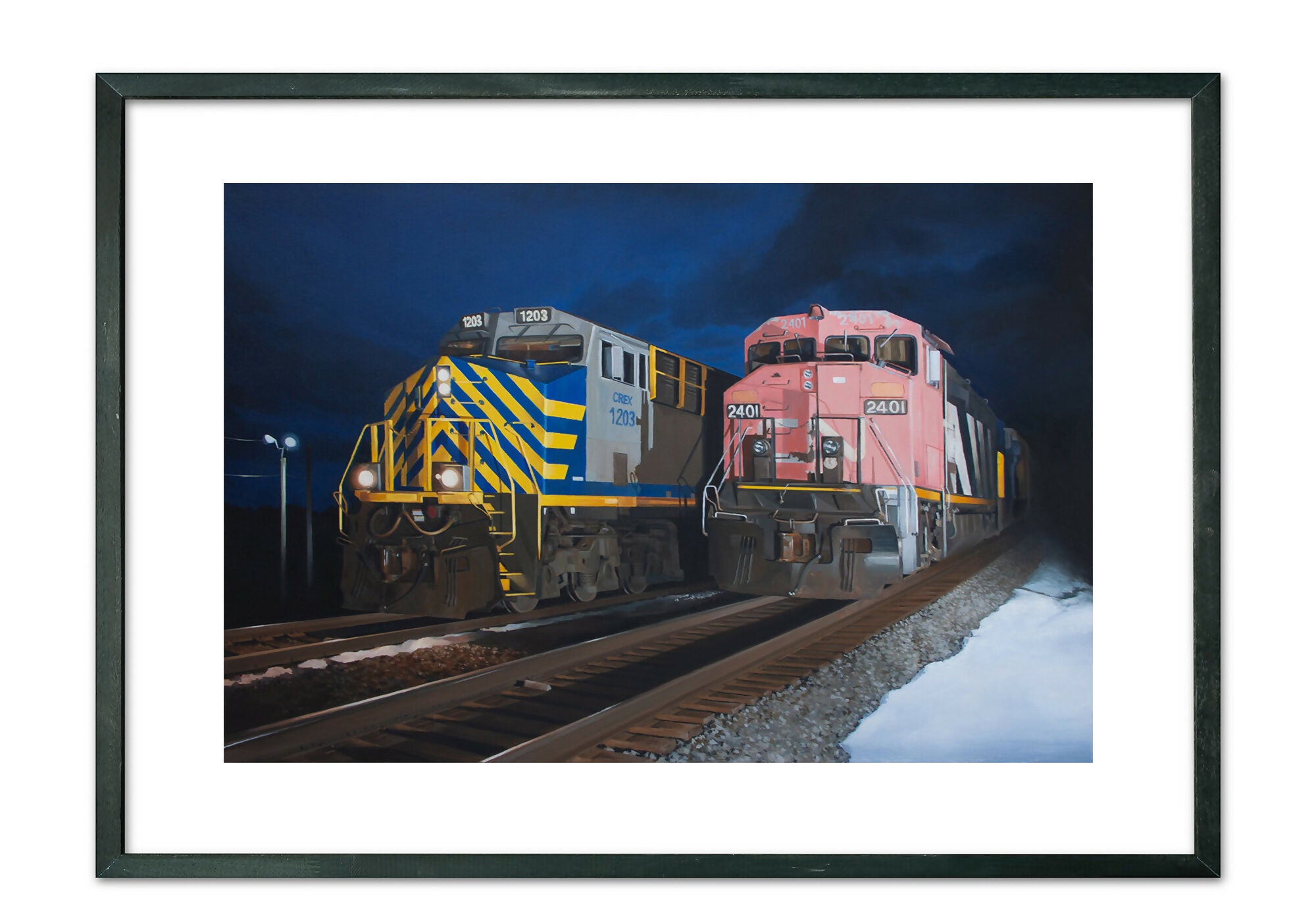 Acrylic Art Painting Diesel Duel Alex Devereux