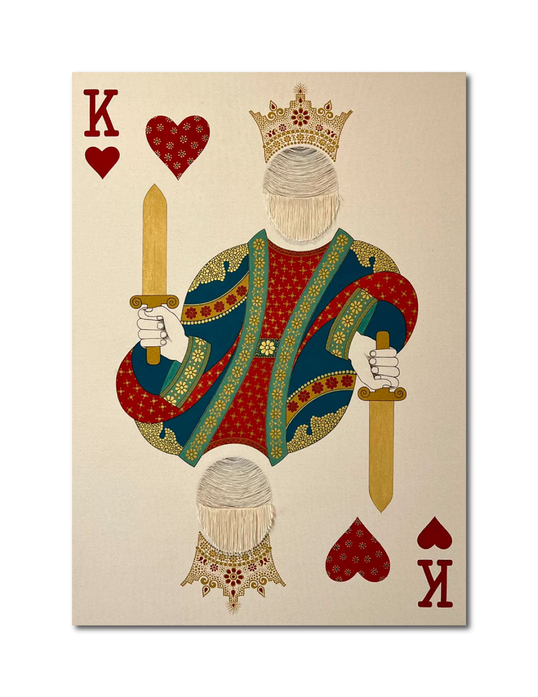 'KING OF HEARTS' - Acrylic on Canvas