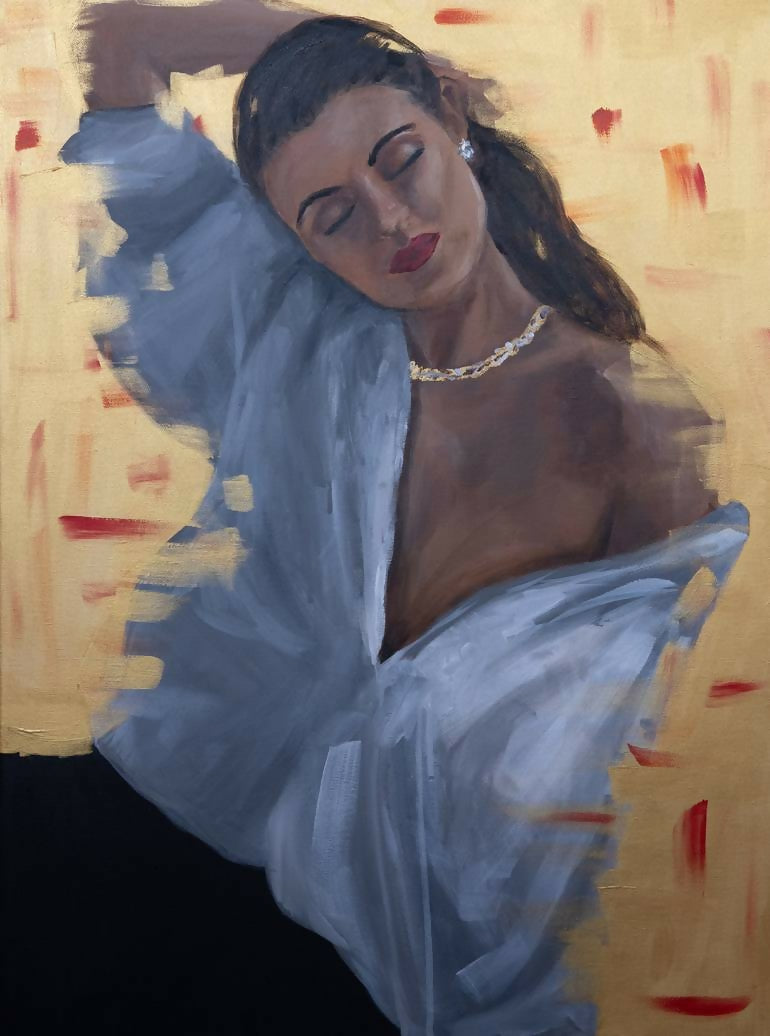 Acrylic Art Figurative Katerine Alina Odwyer