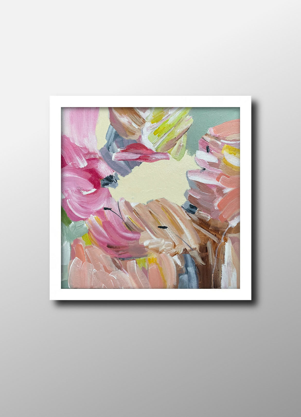 Abstract Acrylic Art Design Geometric Landscape Painting Prints Copy of Shimmering Summer cIII Vibha