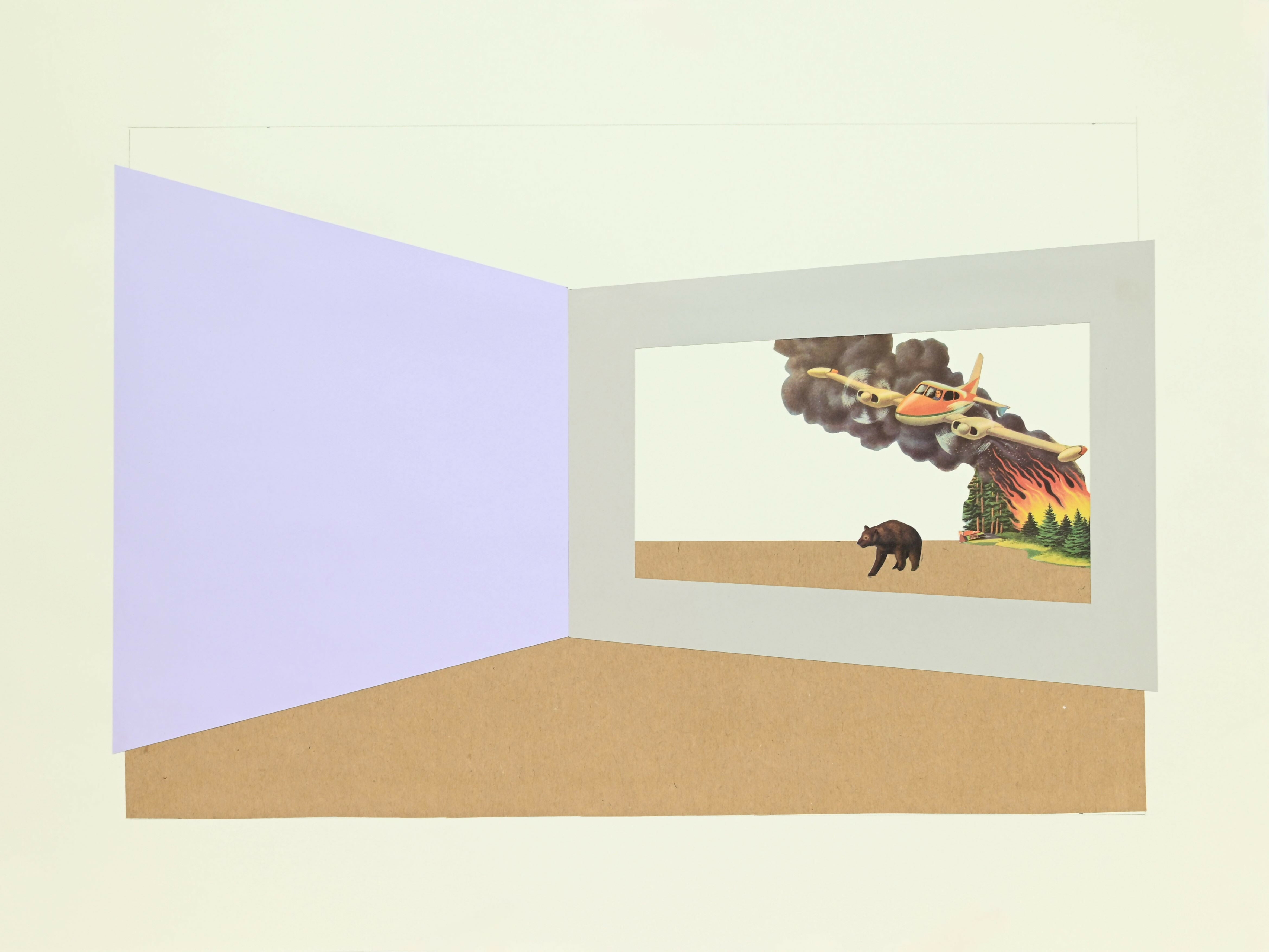 Collage Contemporary Composition with Wildfire Timothy deVries