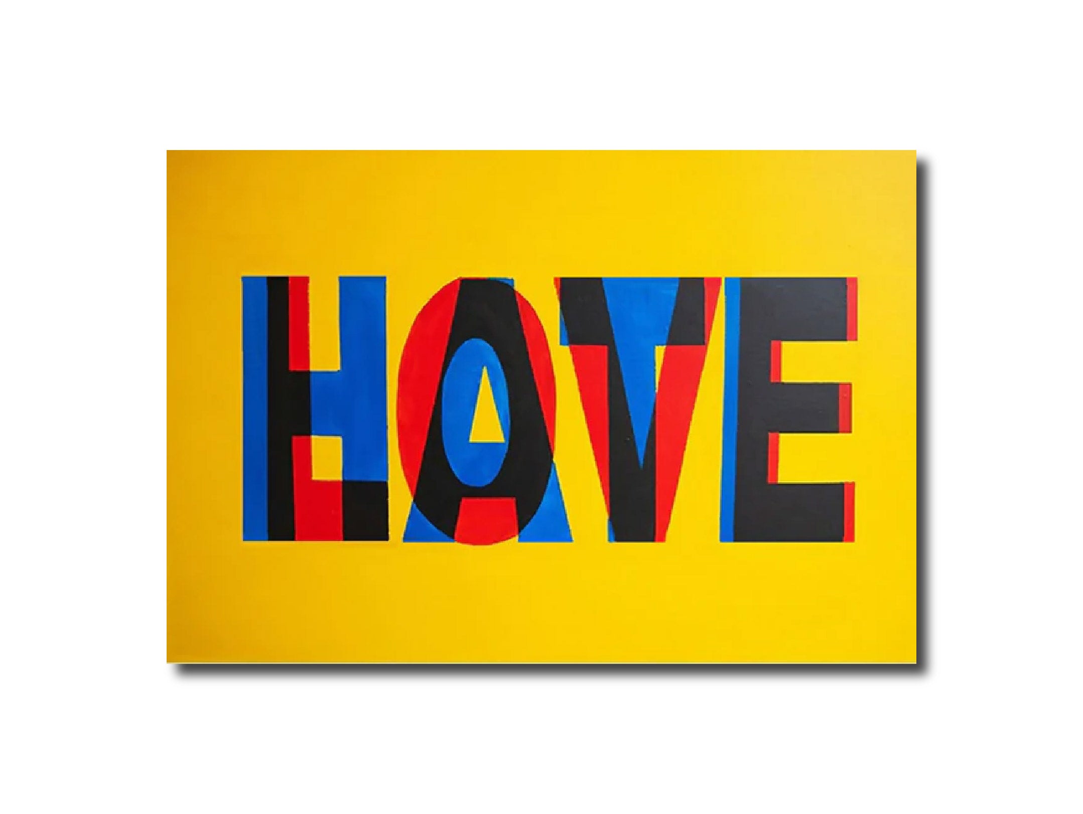 Abstract Acrylic Contemporary Design Pop Art Love-Hate Deniz Beser