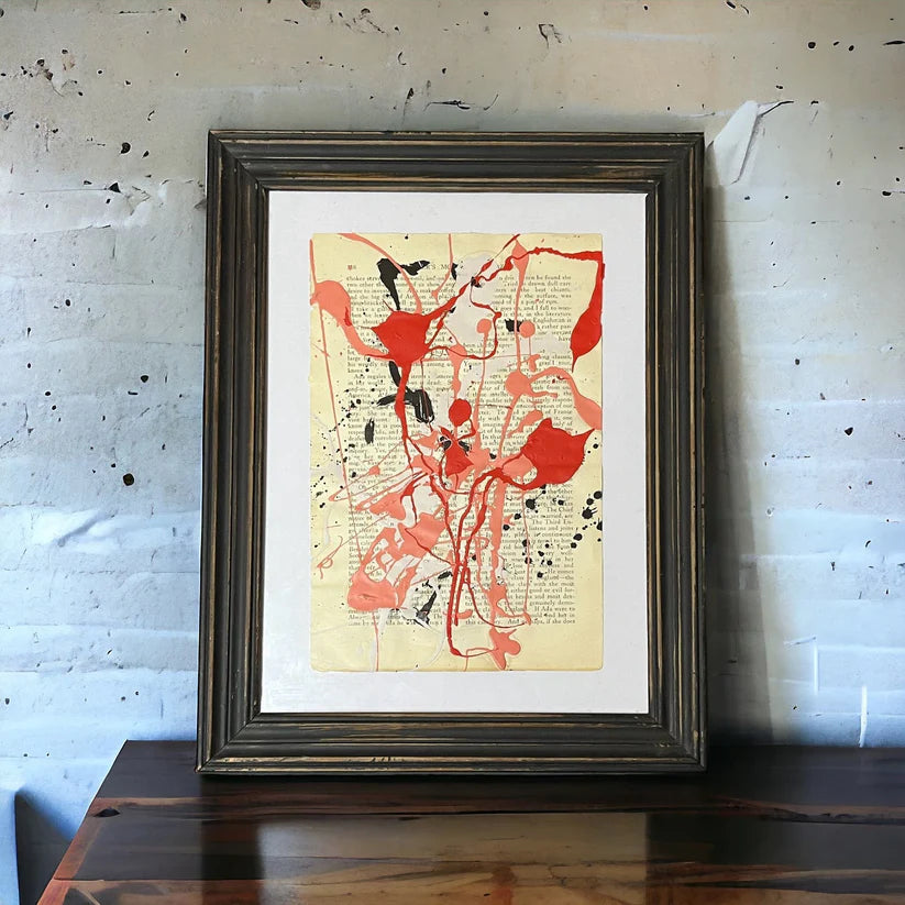 'LOVE STORIES SIGNED #1' - Mixed Media Abstract Art Painting