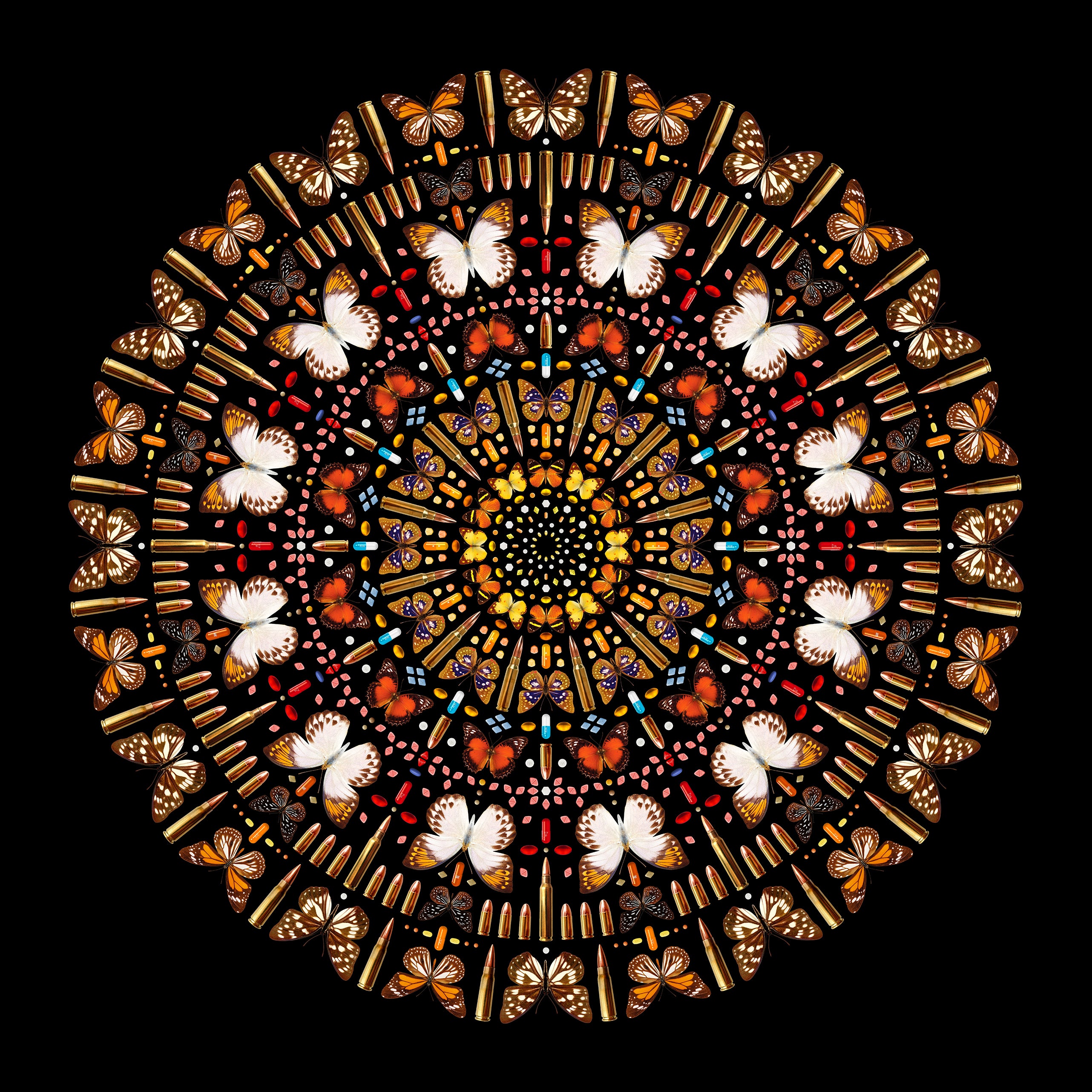 Contemporary 'COMPLEX MANDALA' - Giclée Print Iain Cadby