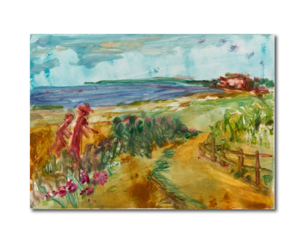 Contemporary Landscape 'NANTUCKET' - Monotype on Paper Diana Kurz