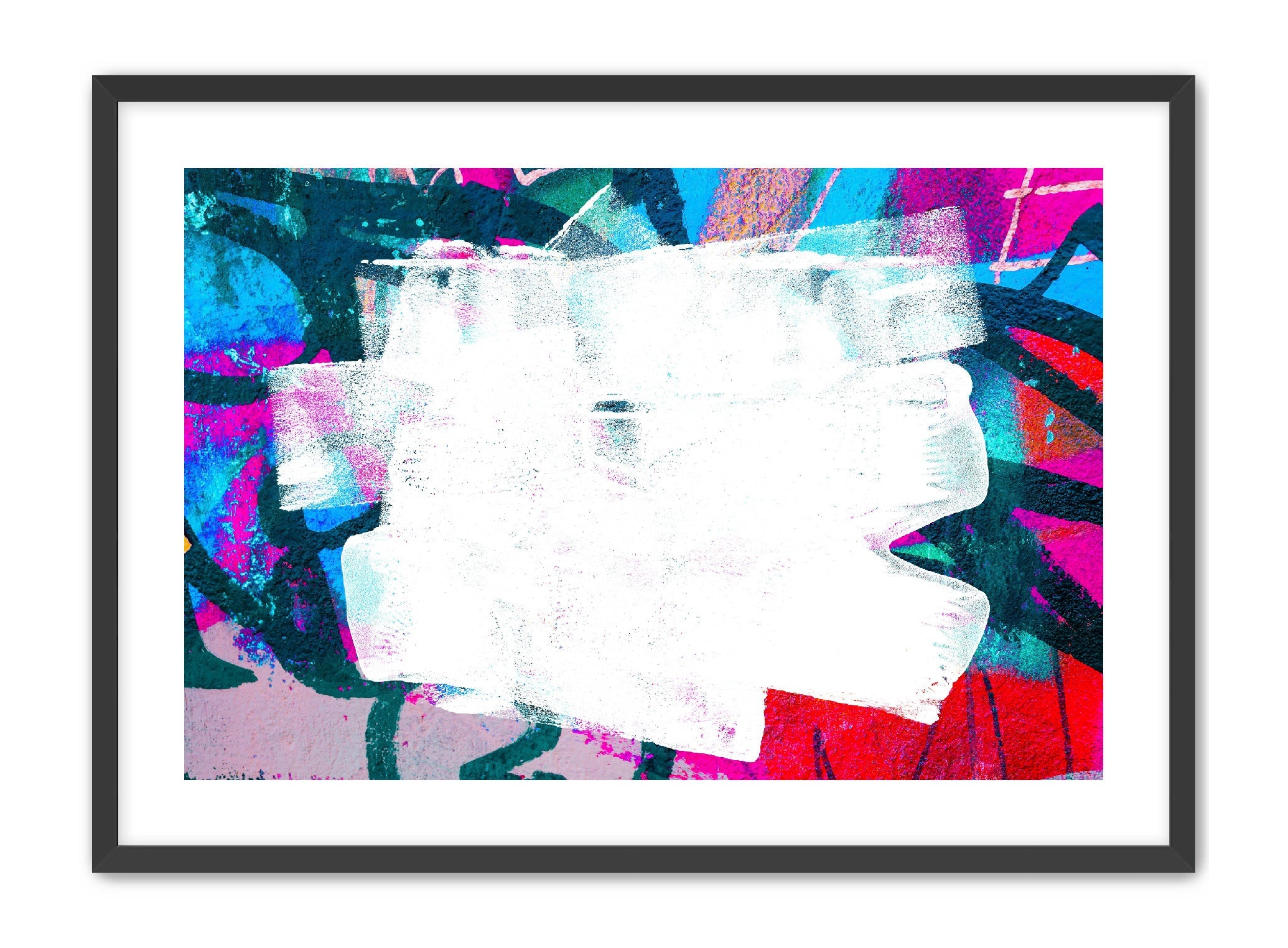 Horizontal Pop Art 'NEON NOSTALGIA' Apricus Art Collection