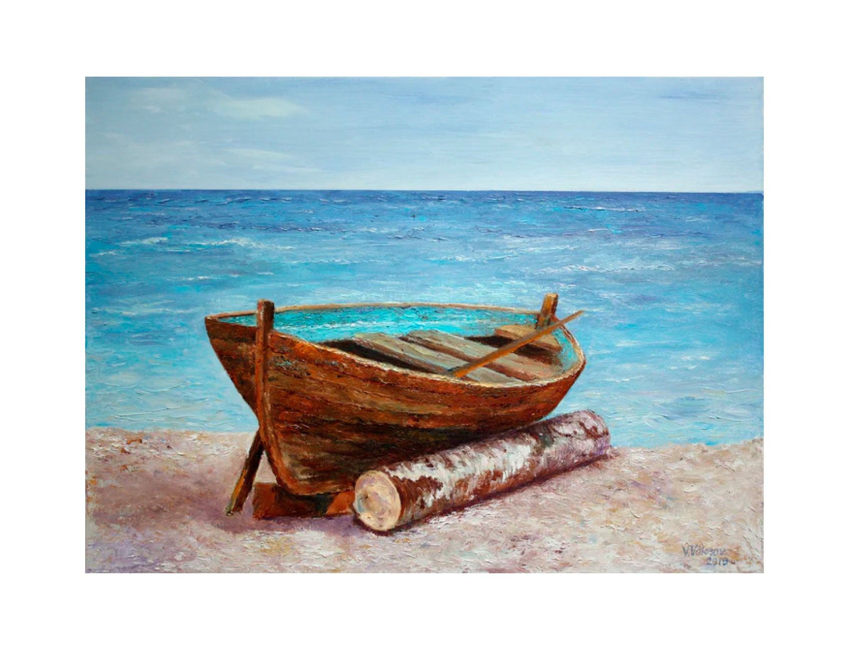 'OLD BOAT' - Oil on Canvas