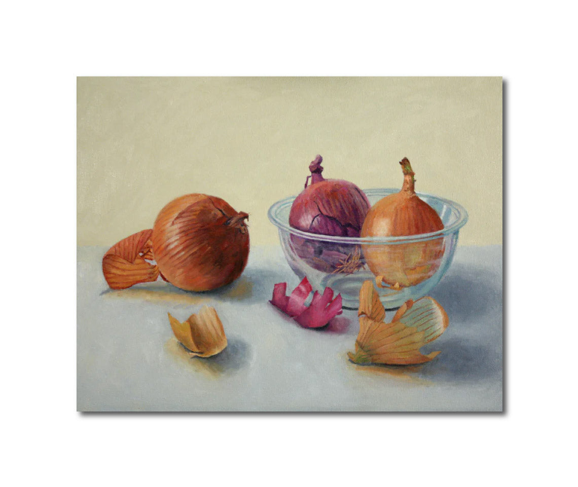 'ONIONS AND GLASS BOWL'