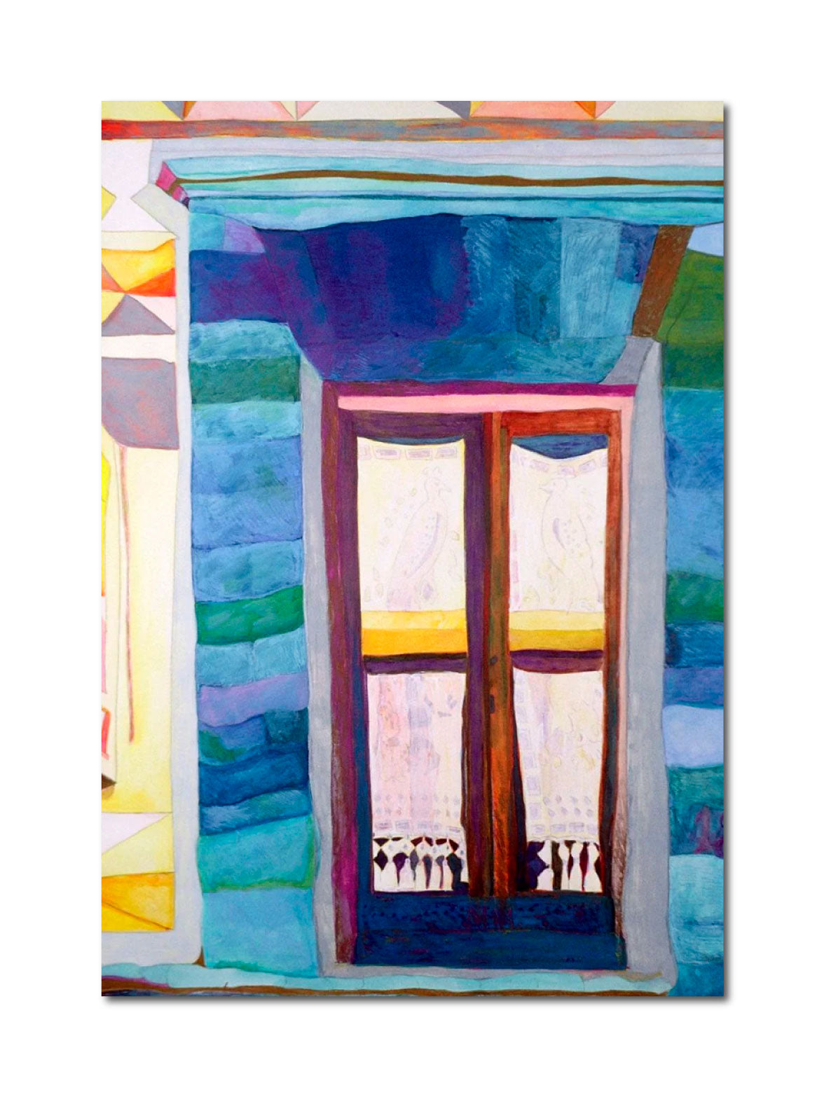'PEACOCK WINDOW' - Watercolor, Gouache, Pencil on Paper