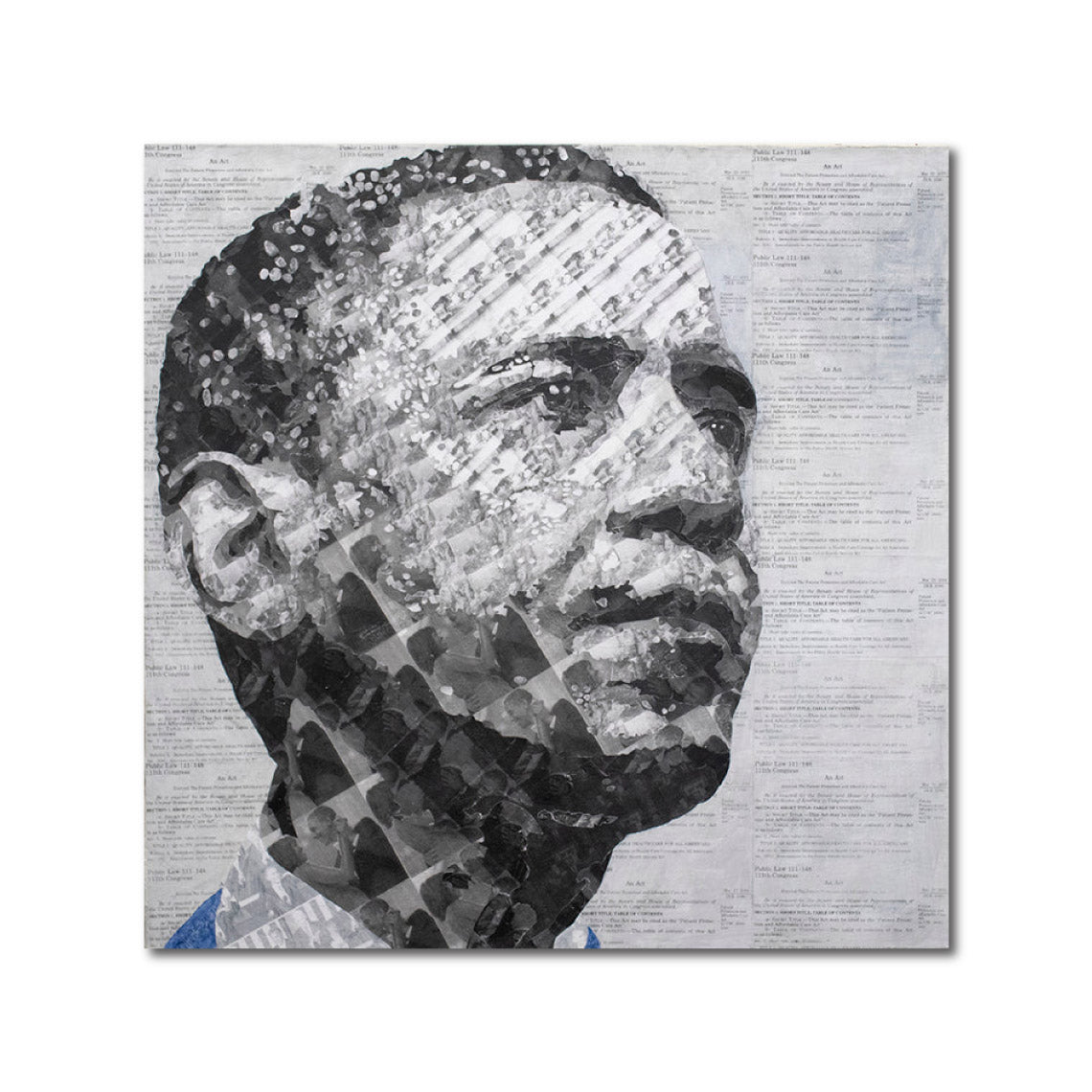 'PRESIDENT OBAMA' - Acrylic and pencil on canvas