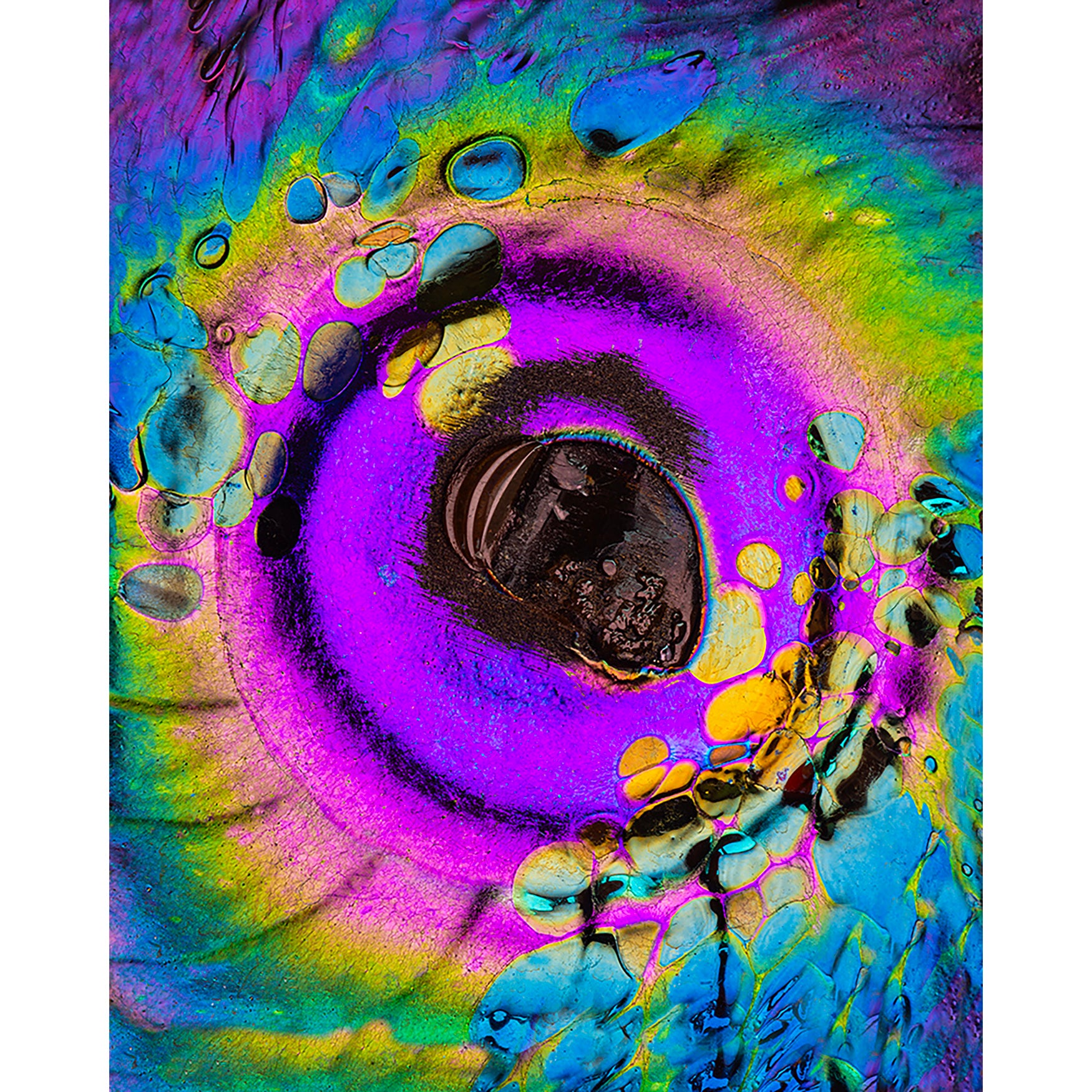 Abstract photography 'PURPLE CIRCLE' - Digital Photo Allan Baillie