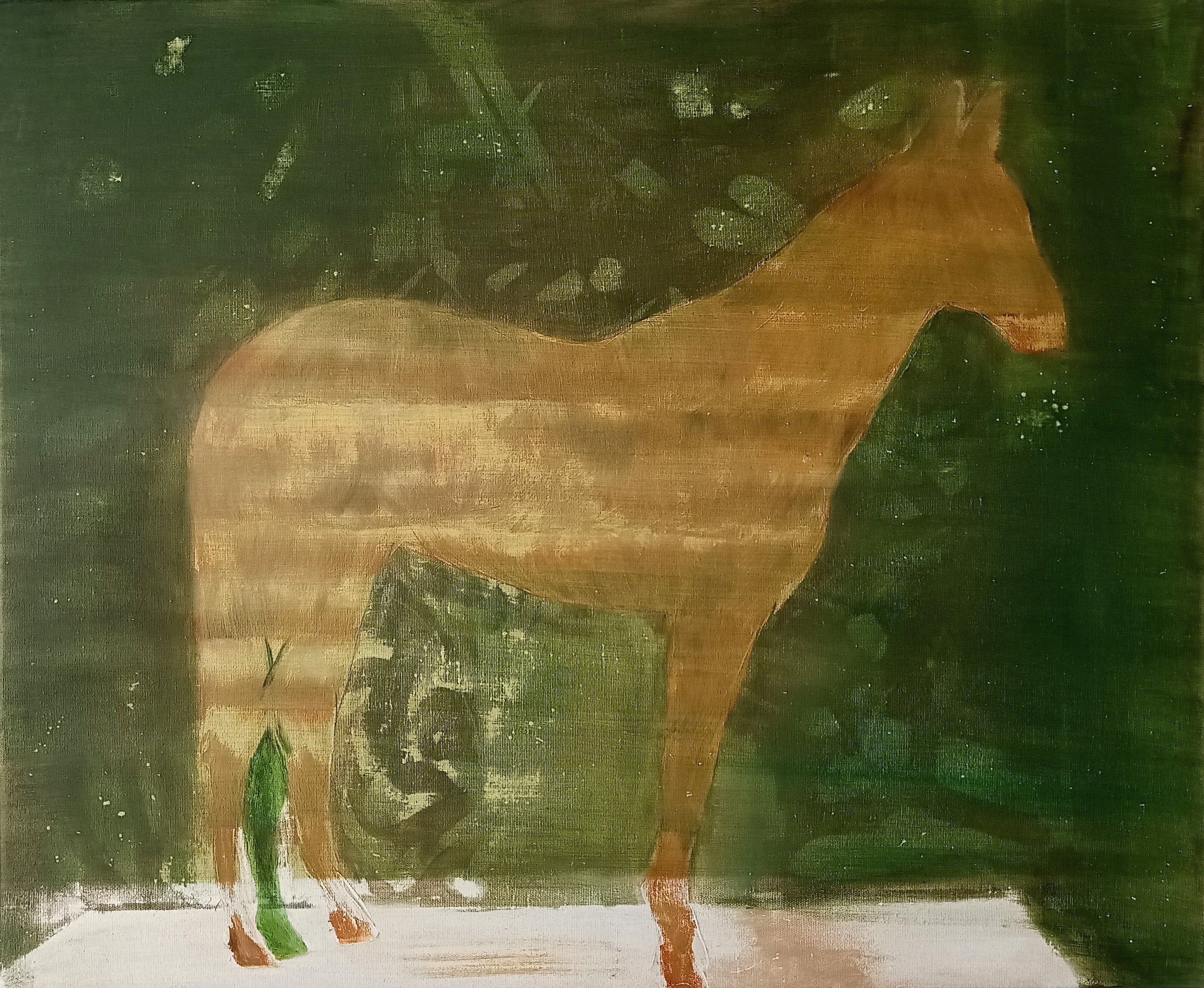 'PAINTER'S HORSE' - Oil on Canvas
