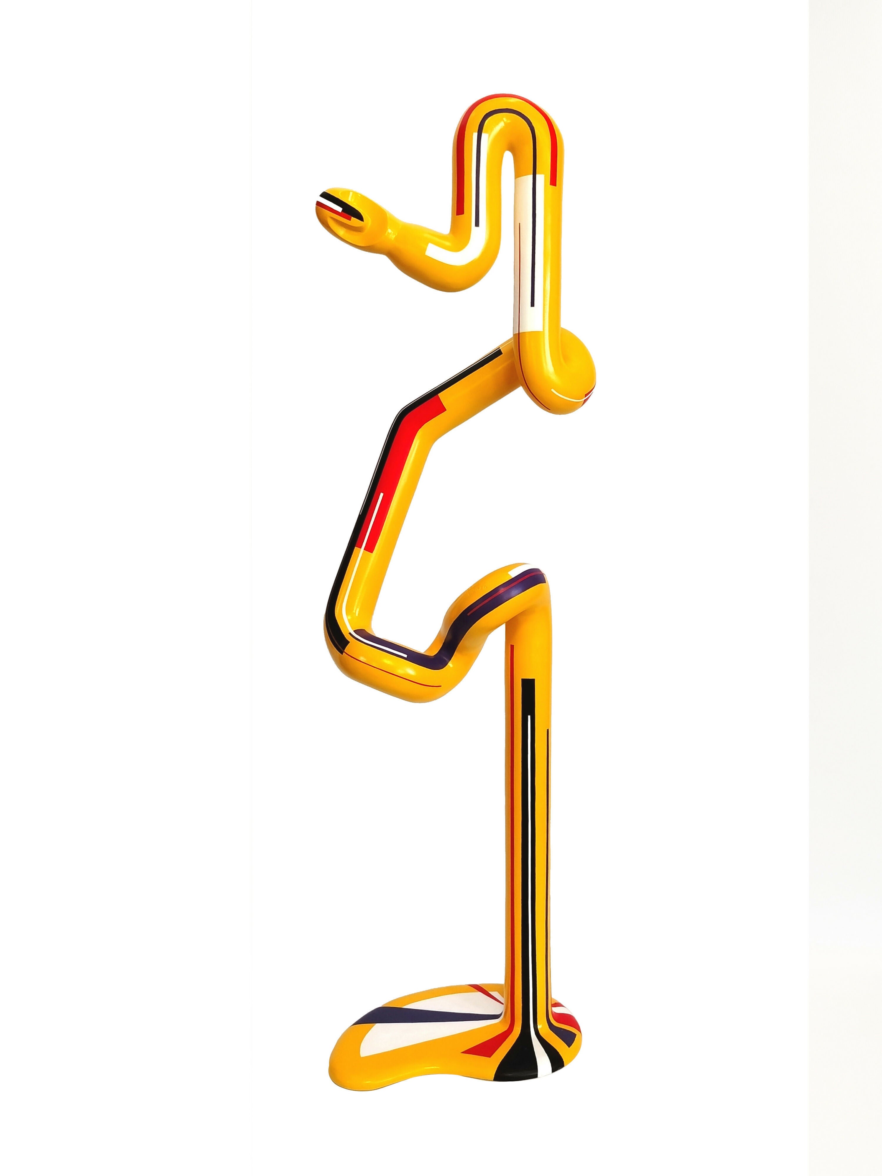 Sculpture “Single Yellow” Odd Frequency Series Nabil Helou