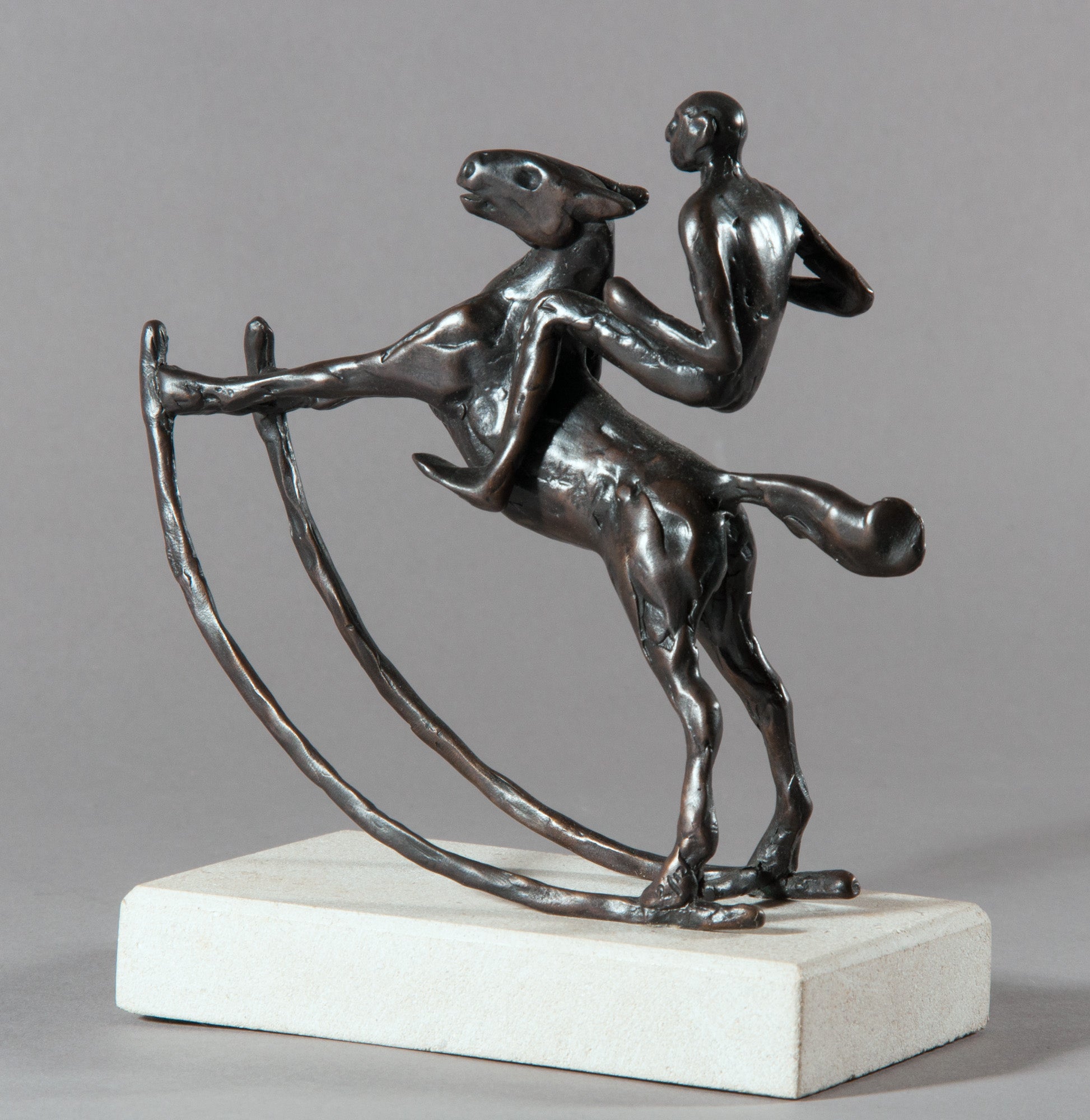 Bronze Sculpture 'ROCKING HORSE RIDER I' Holly Bennett