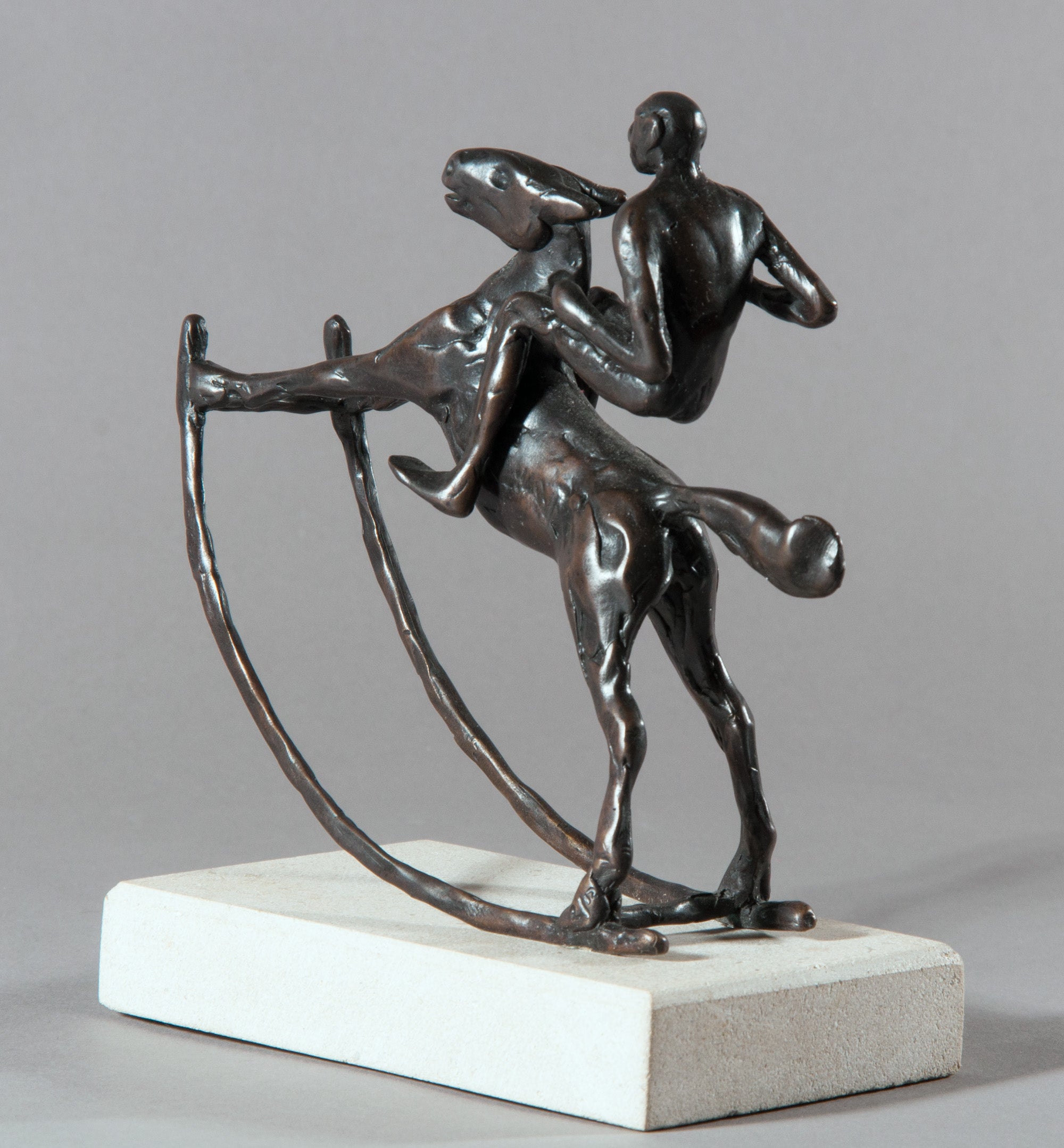 Bronze Sculpture 'ROCKING HORSE RIDER I' Holly Bennett