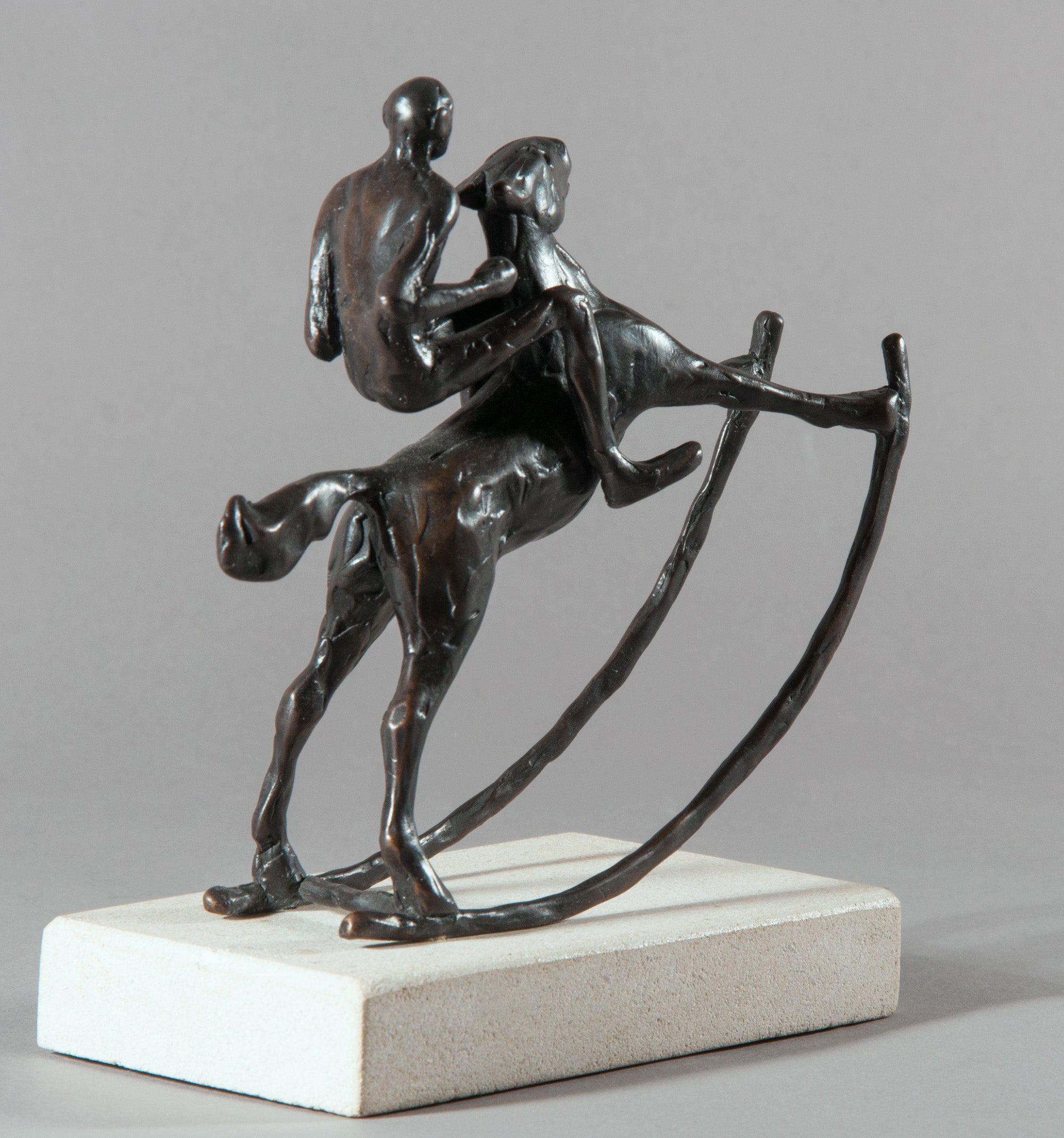 Bronze Sculpture 'ROCKING HORSE RIDER I' Holly Bennett