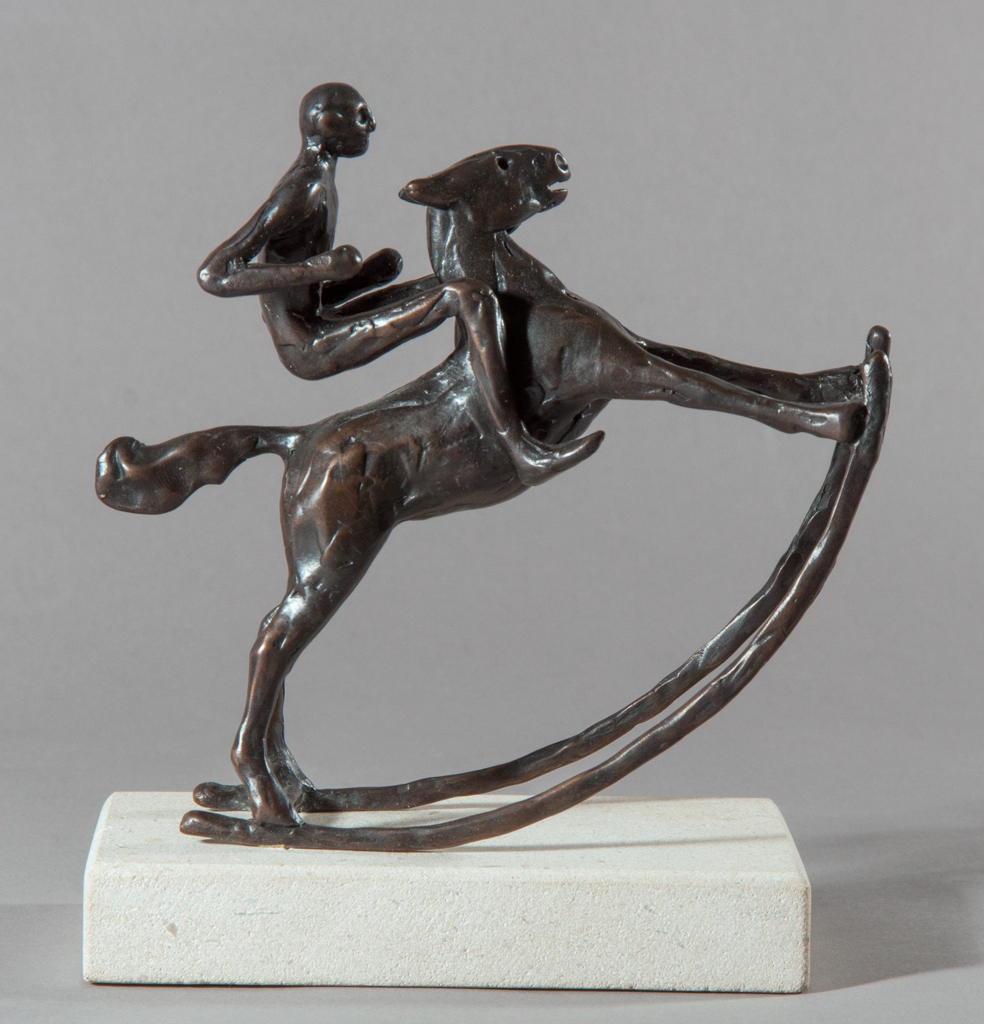 Bronze Sculpture 'ROCKING HORSE RIDER I' Holly Bennett