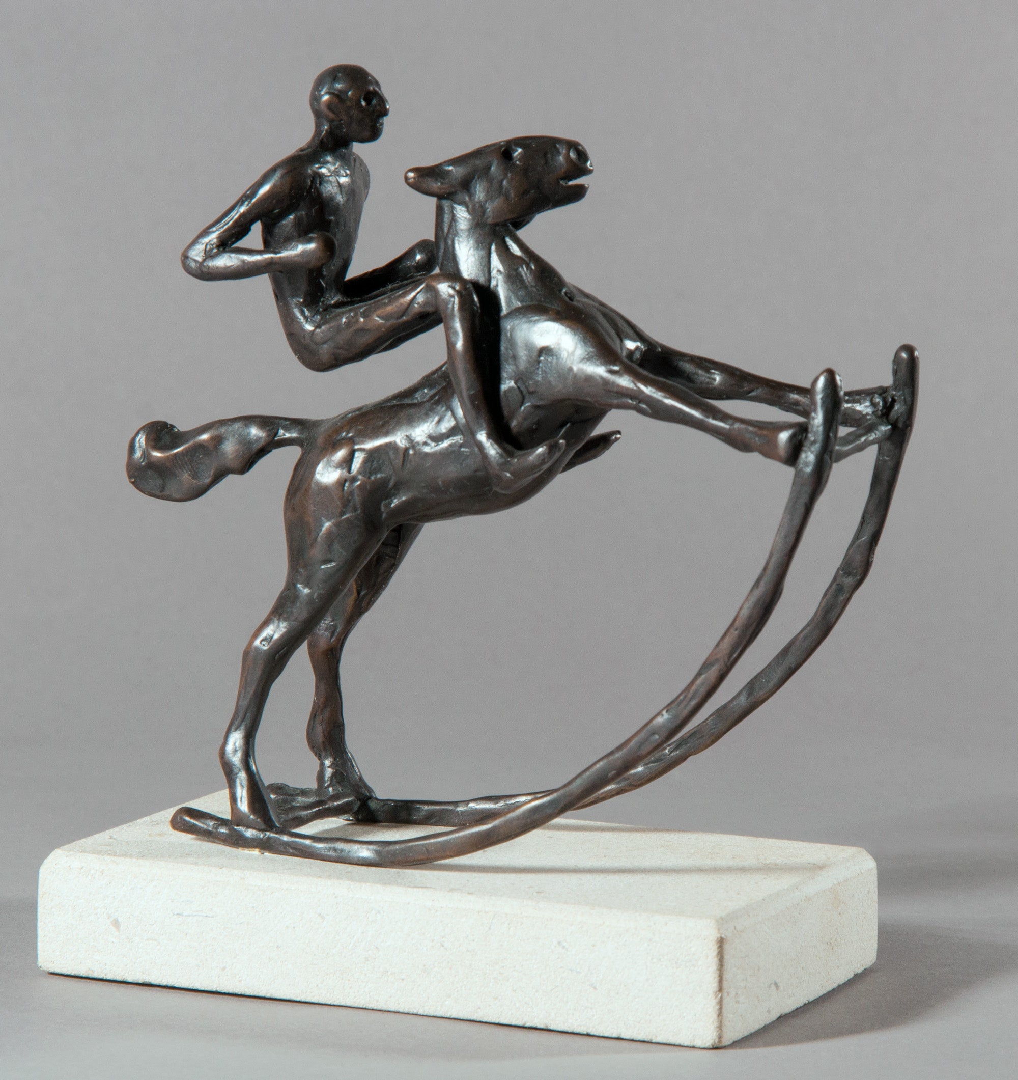 Bronze Sculpture 'ROCKING HORSE RIDER I' Holly Bennett