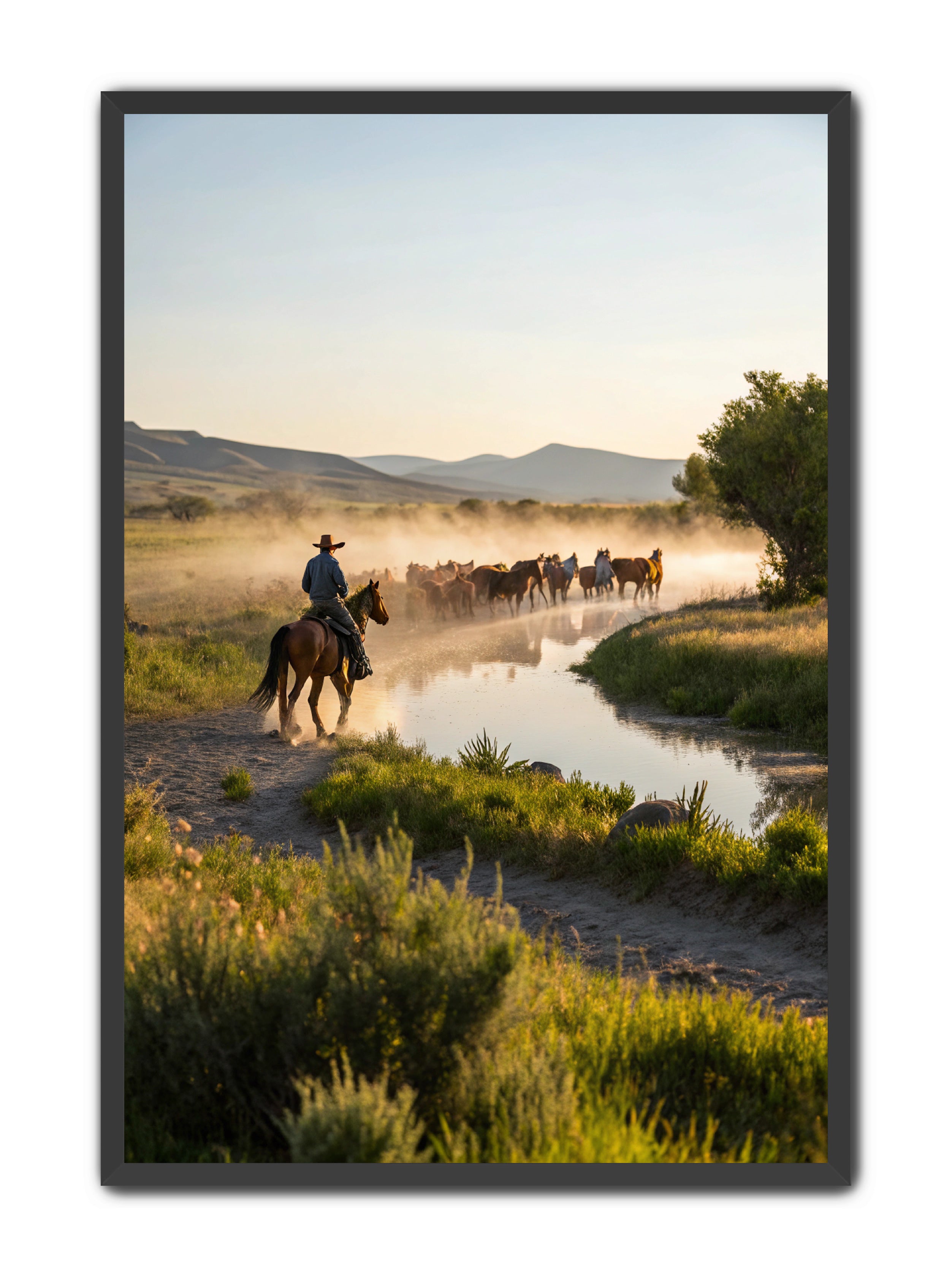 Apricus Prints Vaquero 'River Walk' Apricus Art Collection